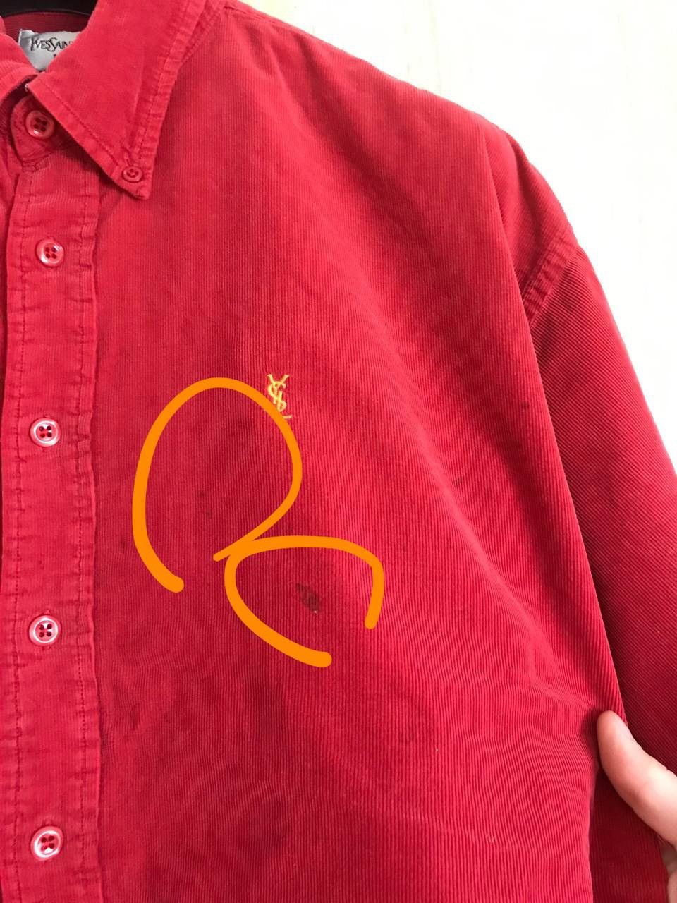 Yves Saint Laurent 🔥 Vintage YSL Yves Saint Laurent Corduroy Dirty Shirt Y2K Size US XL / EU 56 / 4 - 6 Thumbnail