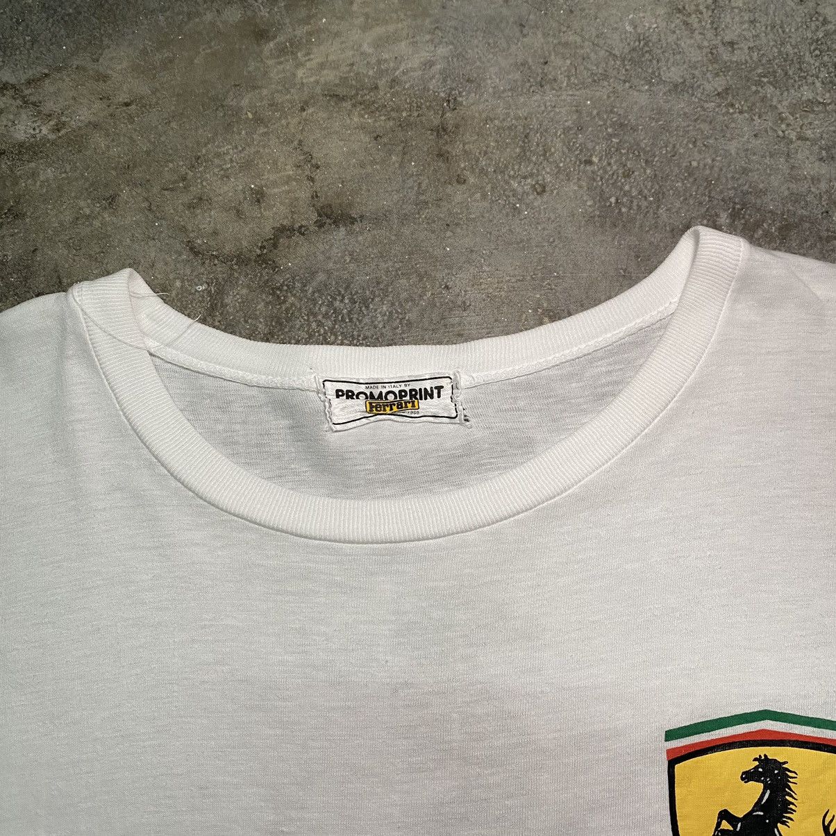 Ferrari × Vintage Vintage 90s Ferrari OG Logo T Shirt Made in Italy Size US M / EU 48-50 / 2 - 3 Thumbnail
