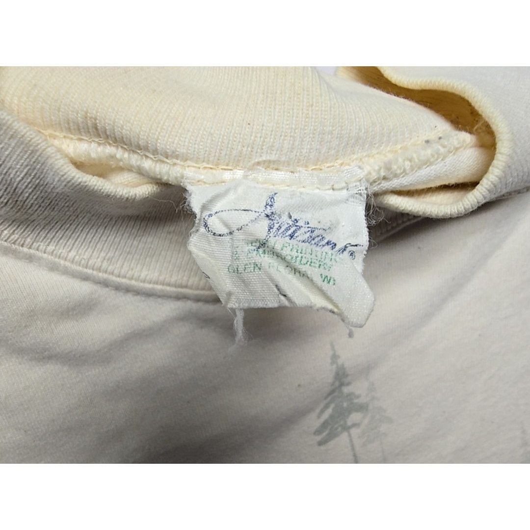 Artisan Outfitters Vintage Artisans Winter Themed L Cream AOP Tree Print Shirt Size US L / EU 52-54 / 3 - 6 Thumbnail