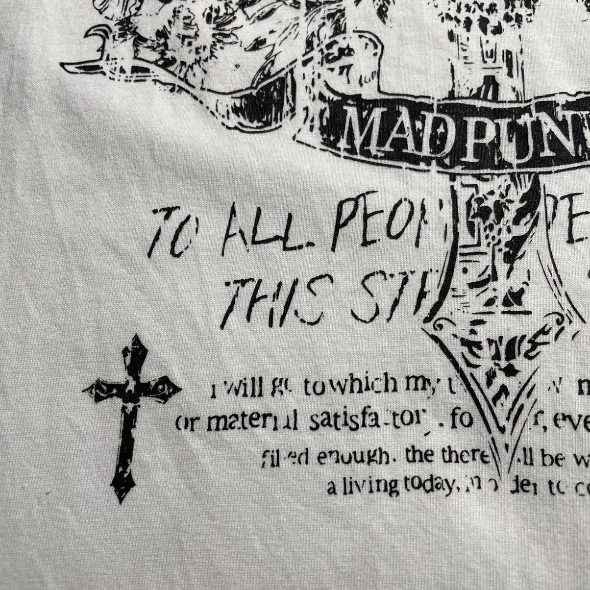 If Six Was Nine × Le Grande Bleu (L.G.B.) × Seditionaries 🇯🇵 MAD PUNK ACID JAZZ MEN SKULL CROSS WORDING TSHIRT Size US M / EU 48-50 / 2 - 8 Thumbnail