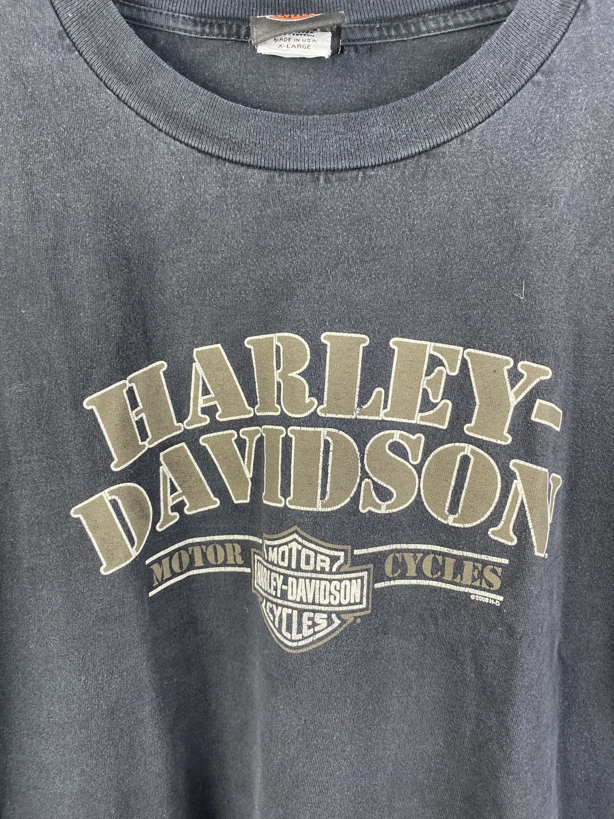 Harley Davidson × Vintage 🔥VNTG Harley Davidson tee San Diego California Washed Black Size US XL / EU 56 / 4 - 3 Thumbnail