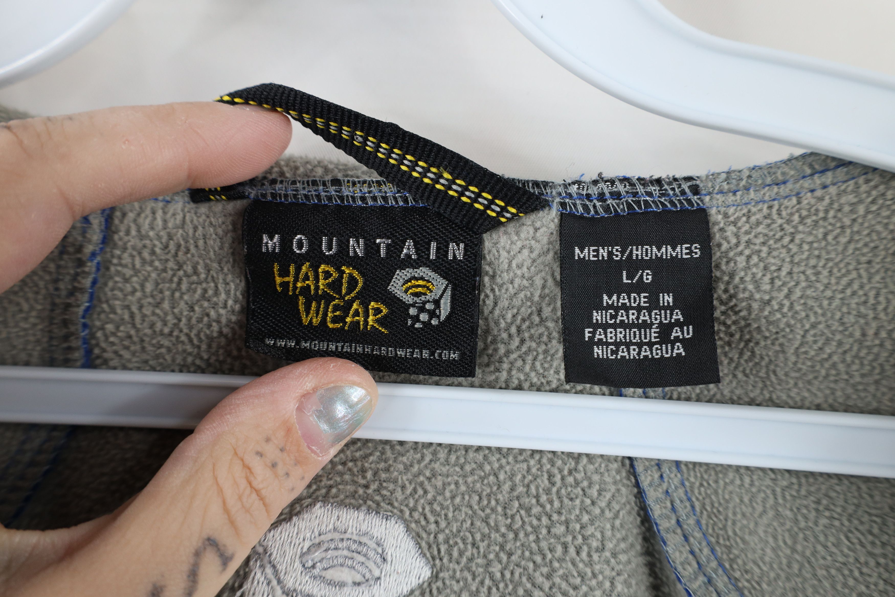 Mountain Hardwear × Vintage Mountain Hardwear Spell Out Fleece Lined Full Zip Jacket Size US L / EU 52-54 / 3 - 14 Thumbnail