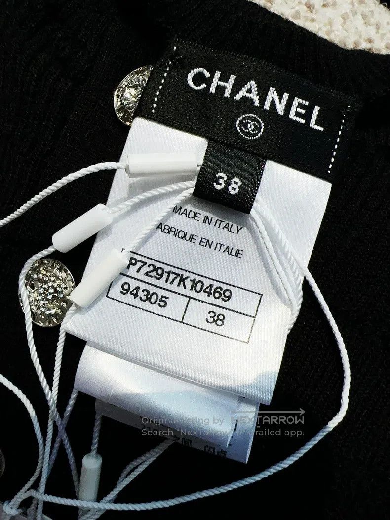 Chanel Chanel 22A black diamond buckle knitted suspender Size XS / US 0-2 / IT 36-38 - 5 Thumbnail