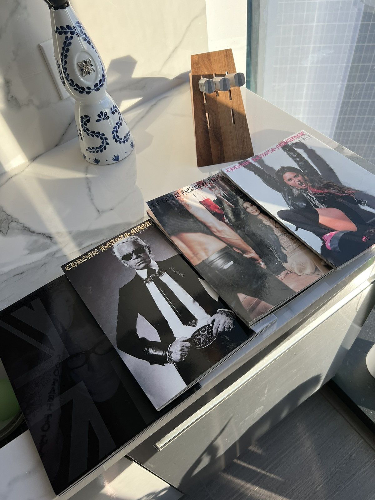 image of Chrome Hearts Magazine Set in Black, Men's