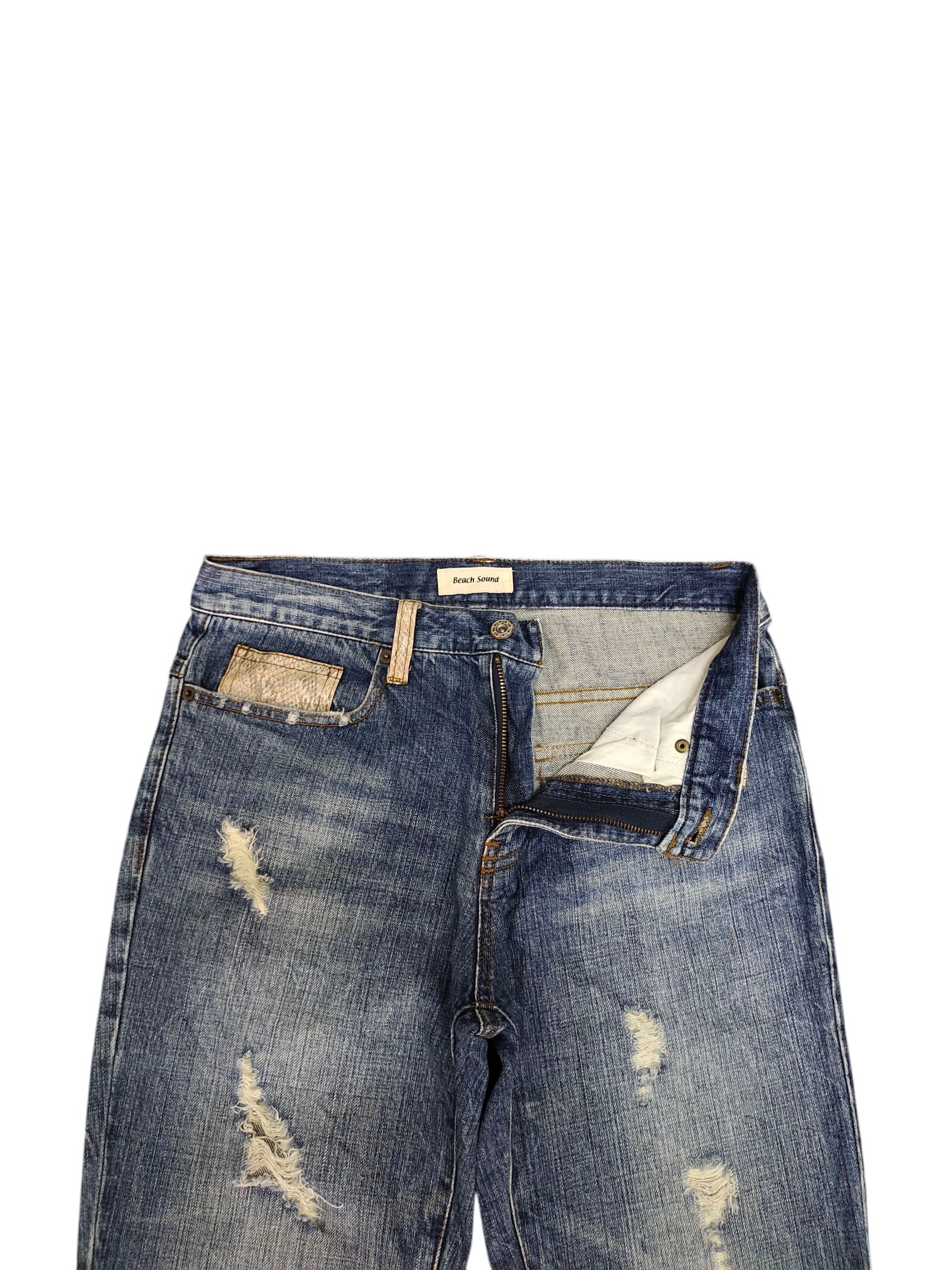 Tornado Mart Flare Jeans Beach Sound Japan Clawmark Distress Bootcut Size US 30 / EU 46 - 7 Thumbnail