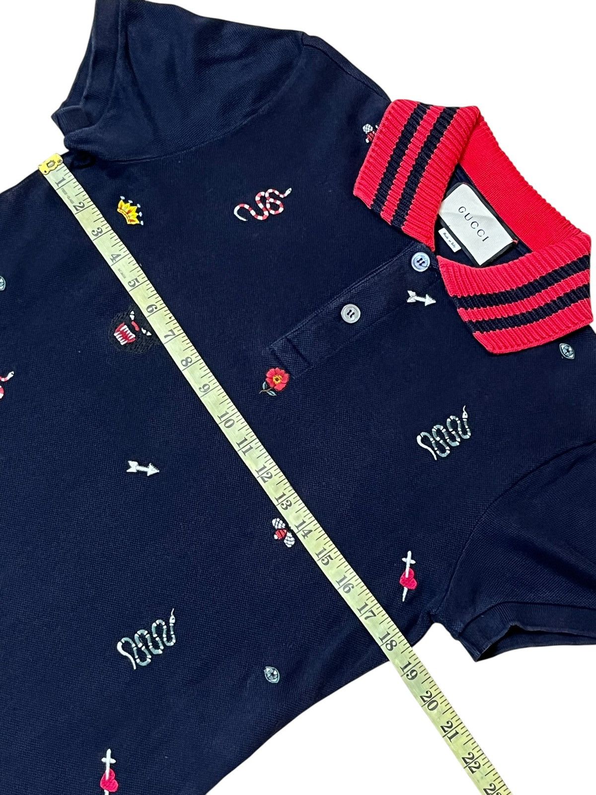 Gucci GUCCI EMBROIDERY LOGO-ALESSANDRO MICHELE POLO SHIRT Size US S / EU 44-46 / 1 - 10 Thumbnail