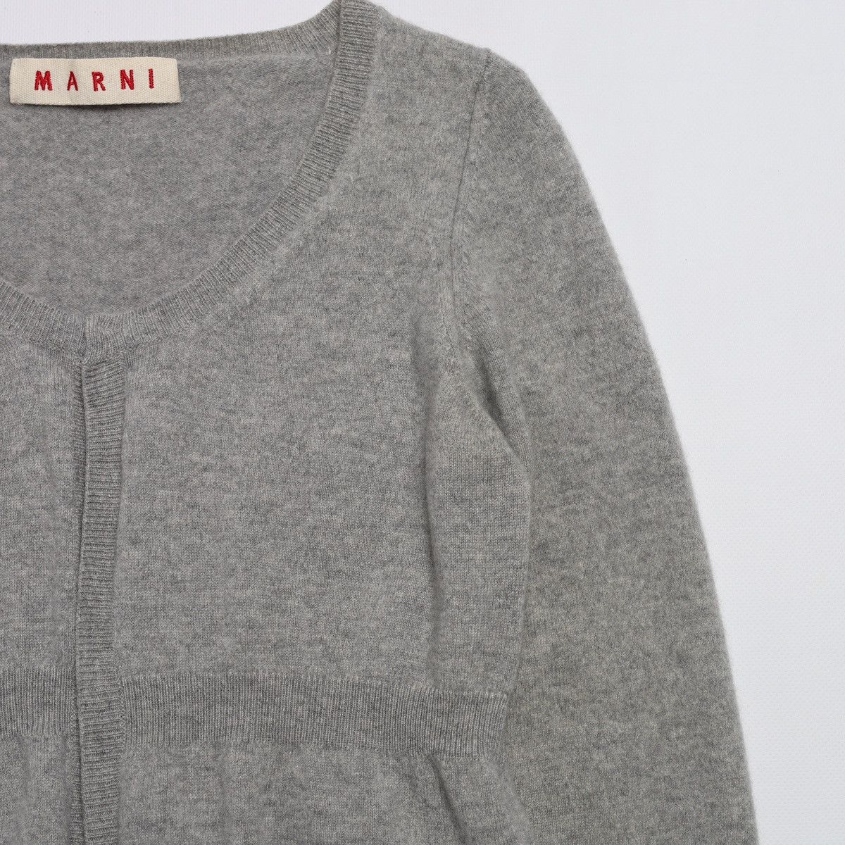 Marni Marni Cashmere Gray Open Cardigan Sweater Size M / US 6-8 / IT 42-44 - 3 Thumbnail