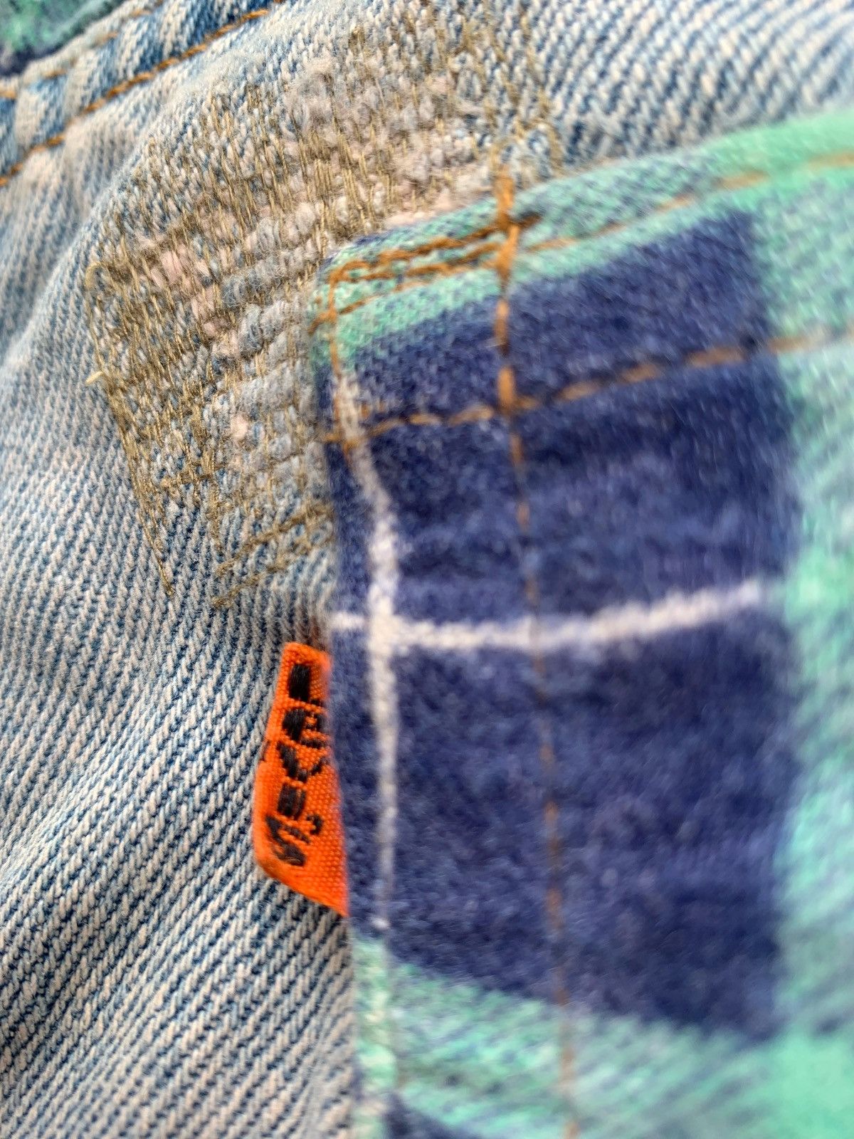 Japanese Brand × Levi's Vintage Clothing × Vintage Vintage Levis Orange Tab Distressed Denim Jeans Size US 34 / EU 50 - 8 Thumbnail