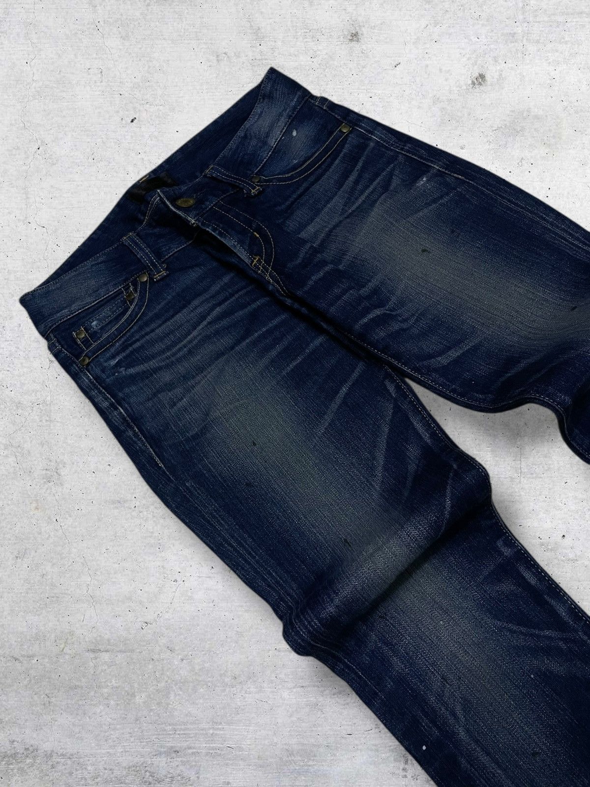 Japanese Brand VINTAGE MOUSSY JAPAN DESIGNER 90S SPLASH PUNK SKINNY DENIM Size US 29 - 7 Thumbnail