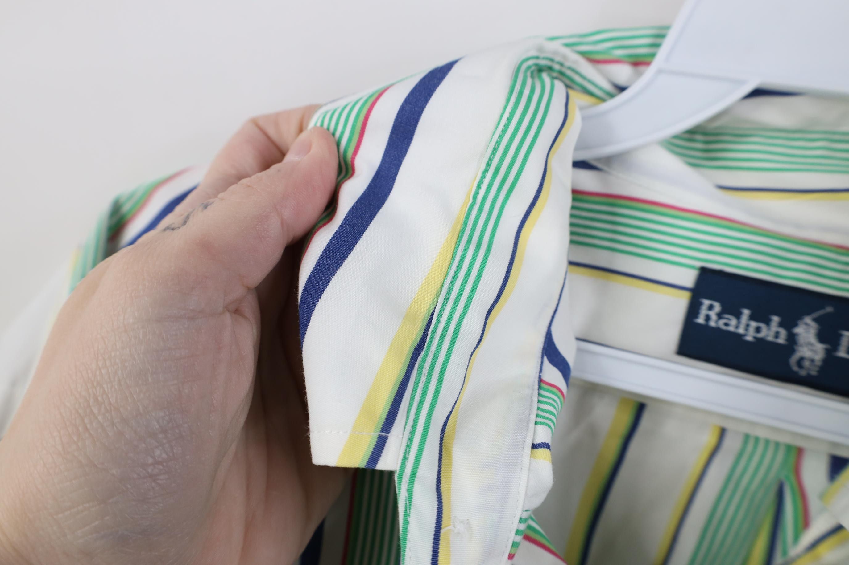 Polo Ralph Lauren Vintage 90s Ralph Lauren Striped Collared Button Down Shirt Size US L / EU 52-54 / 3 - 5 Thumbnail