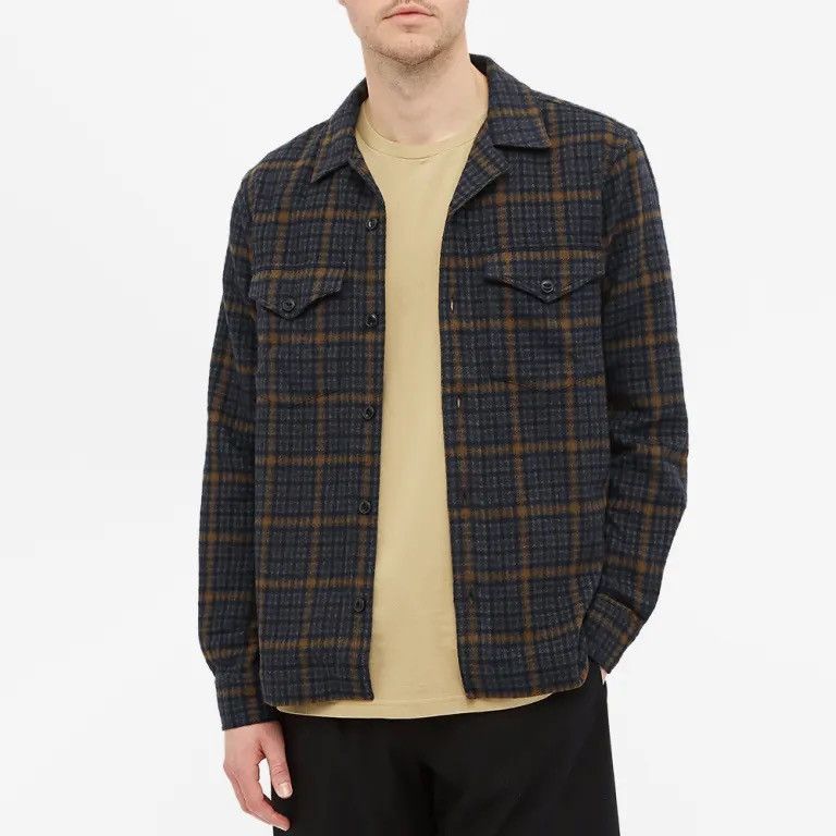 Japanese Brand Officine Générale Paris 6e Jonas Wool Overshirt check jacket Size US M / EU 48-50 / 2 - 1 Thumbnail