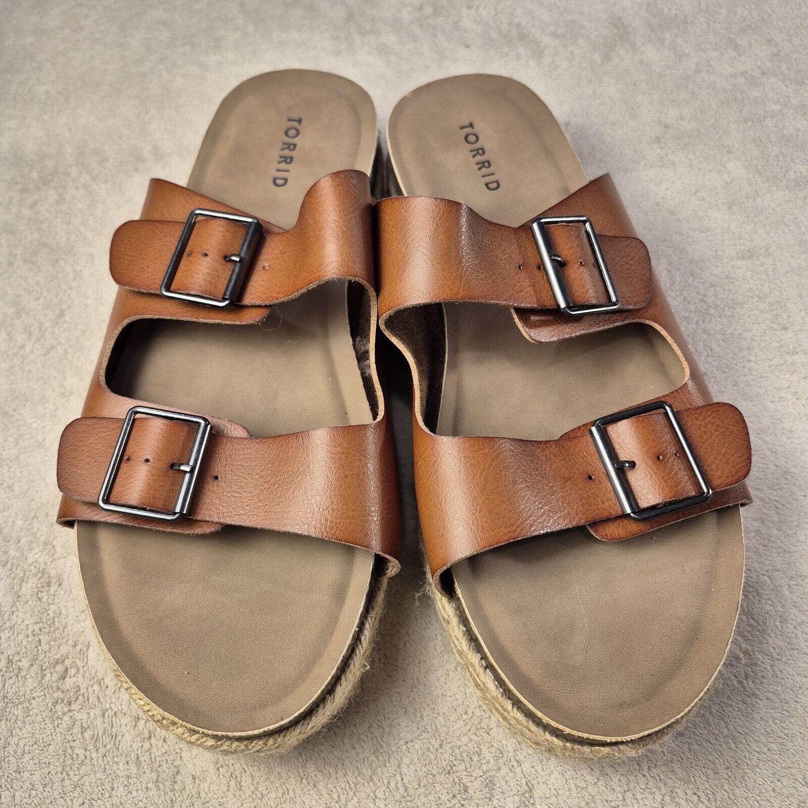 &Daughter Torrid Women’s 12 Double Buckle Wide Width Platform Sandal Size US 12 / IT 42 - 3 Thumbnail