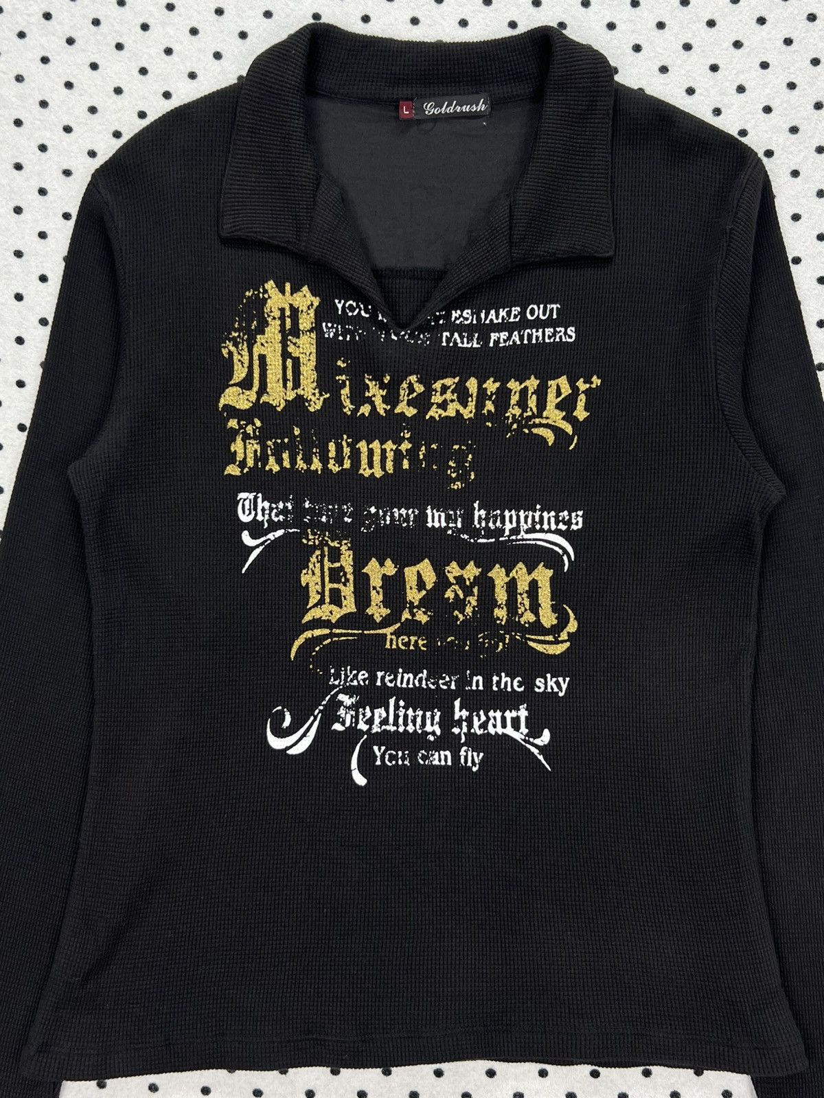 Japanese Brand Goldrush Waffle L/S Shirt Size US S / EU 44-46 / 1 - 3 Thumbnail