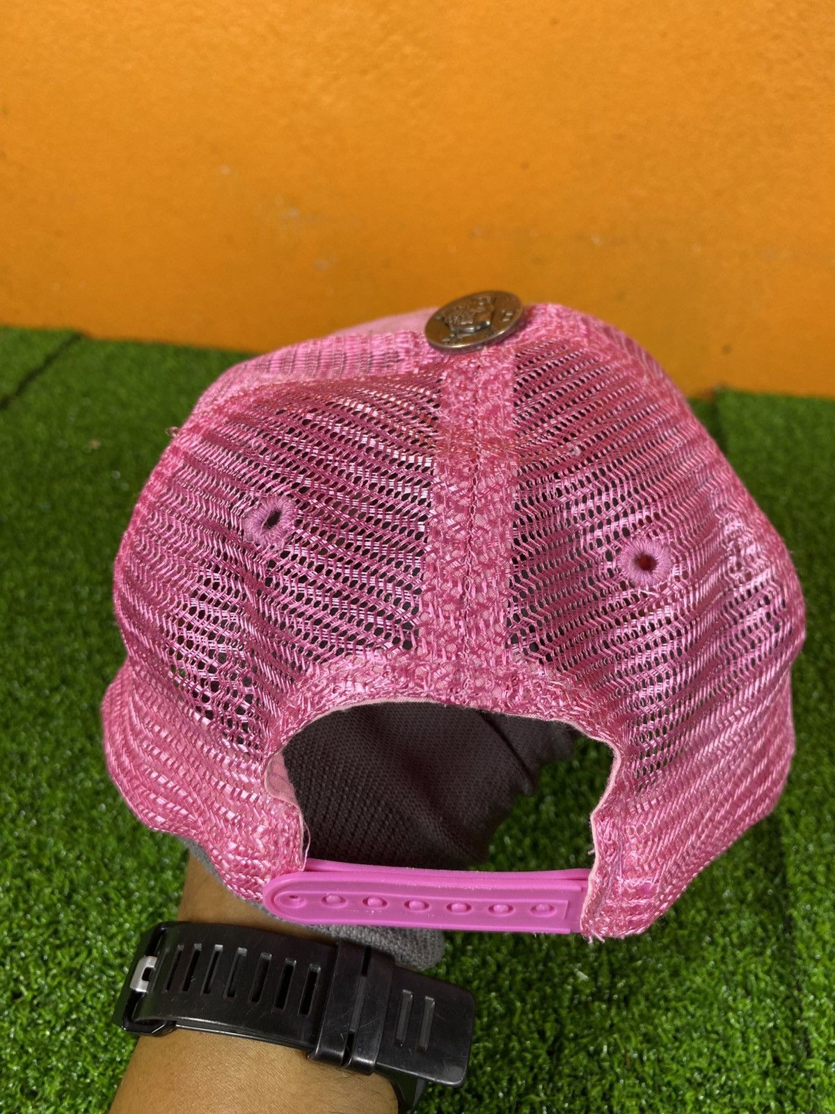 Ed Hardy Vintage Ed Hardy Pink Trucker Cap Tiger Embroidery Y2K Size ONE SIZE - 4 Thumbnail