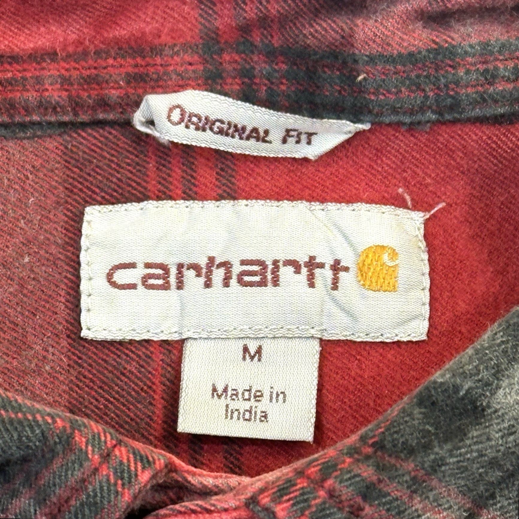 Carhartt VINTAGE Carhartt Original Fit Red Plaid Mid-Weight Flannel Button Up Men's Medium Size US M / EU 48-50 / 2 - 4 Thumbnail