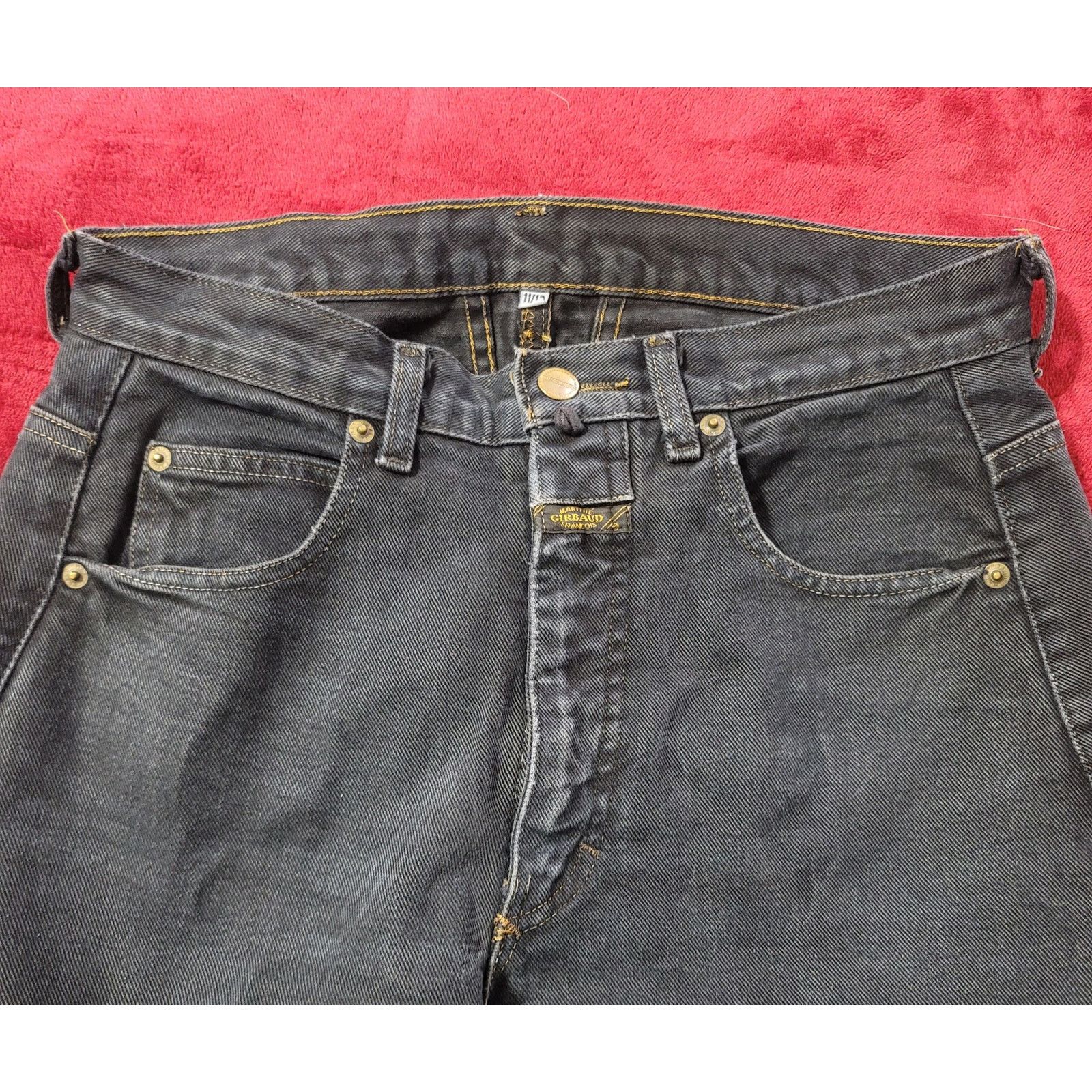 Marithe + Francois Girbaud Marithe Francois Girbaud Black Flat Front Jeans 11 Juniors Size 30" / US 8 / IT 44 - 1 Thumbnail