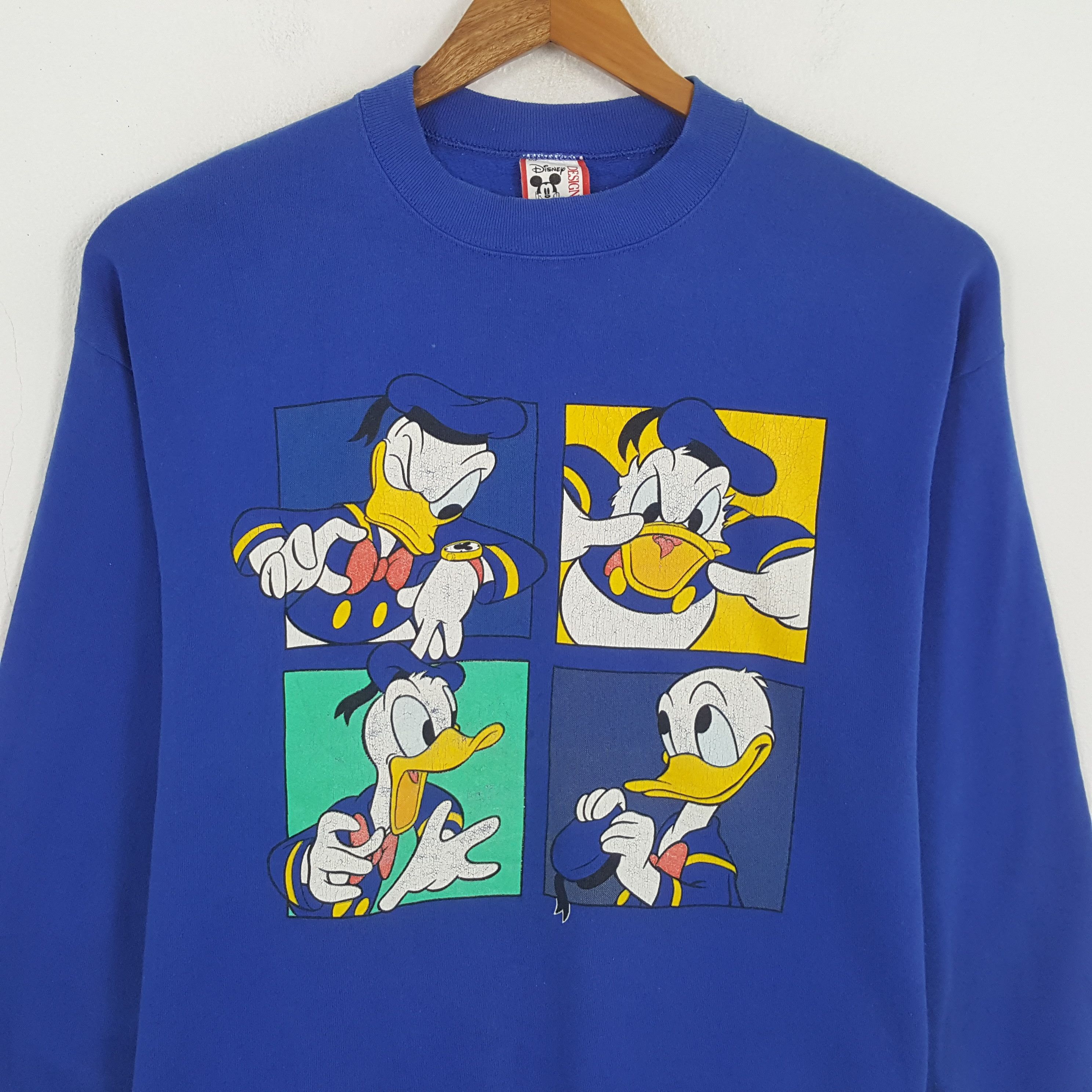 Cartoon Network × Disney × Vintage Vintage DONALD DUCKS DISNEY Streetwear Style Sweatshirt Size US L / EU 52-54 / 3 - 2 Thumbnail