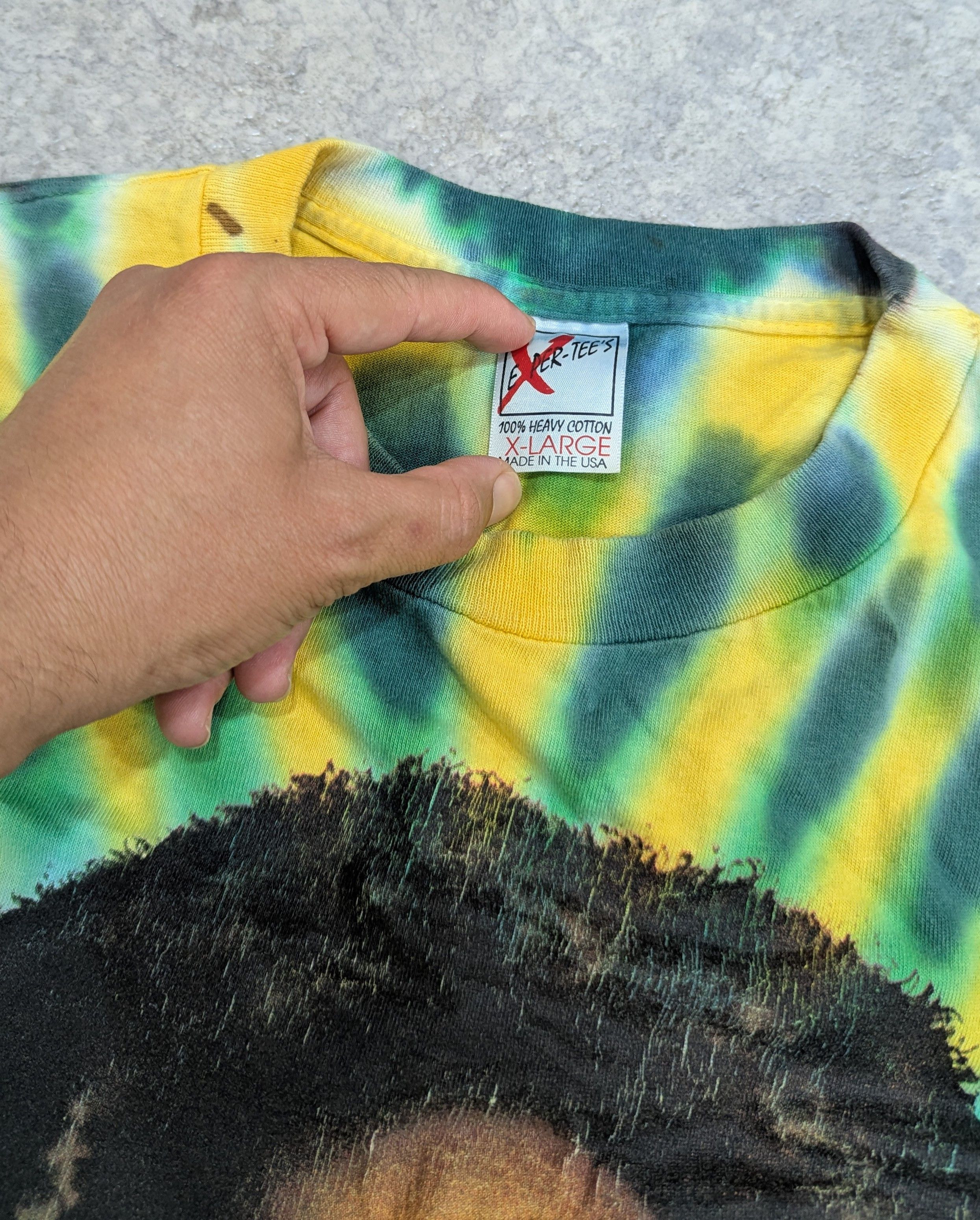 Bob Marley Single Stitch Tye Dye Bob Marley 90's Size US XL / EU 56 / 4 - 7 Thumbnail