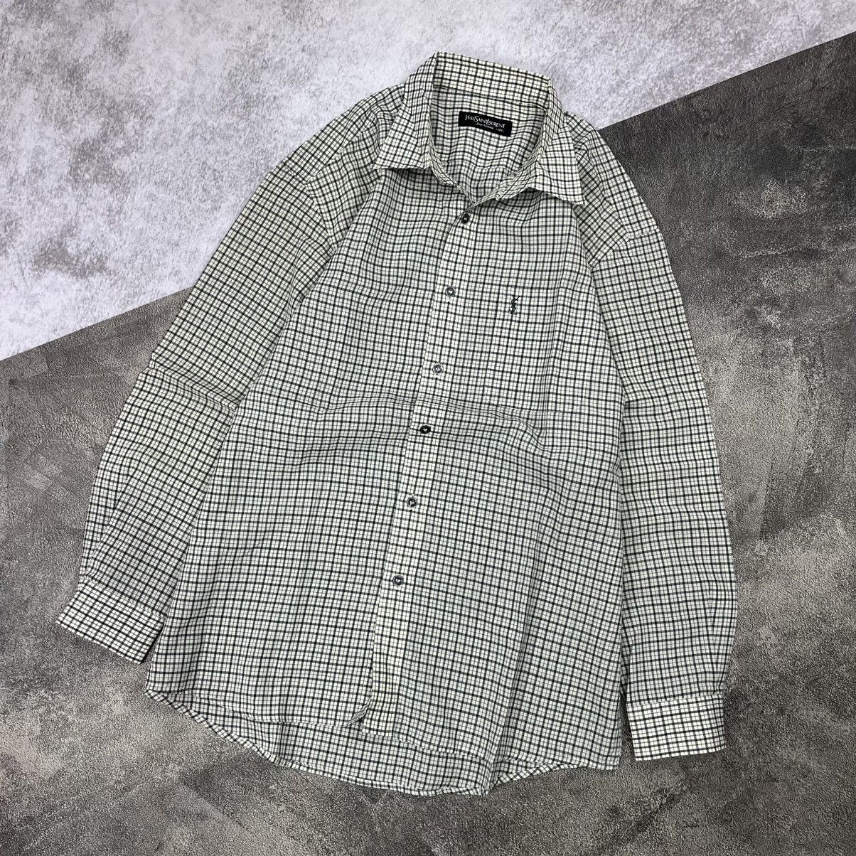 Yves Saint Laurent YVES SAINT LAURENT YSL pour homme plaid button up shirt Size US XL / EU 56 / 4 - 3 Thumbnail