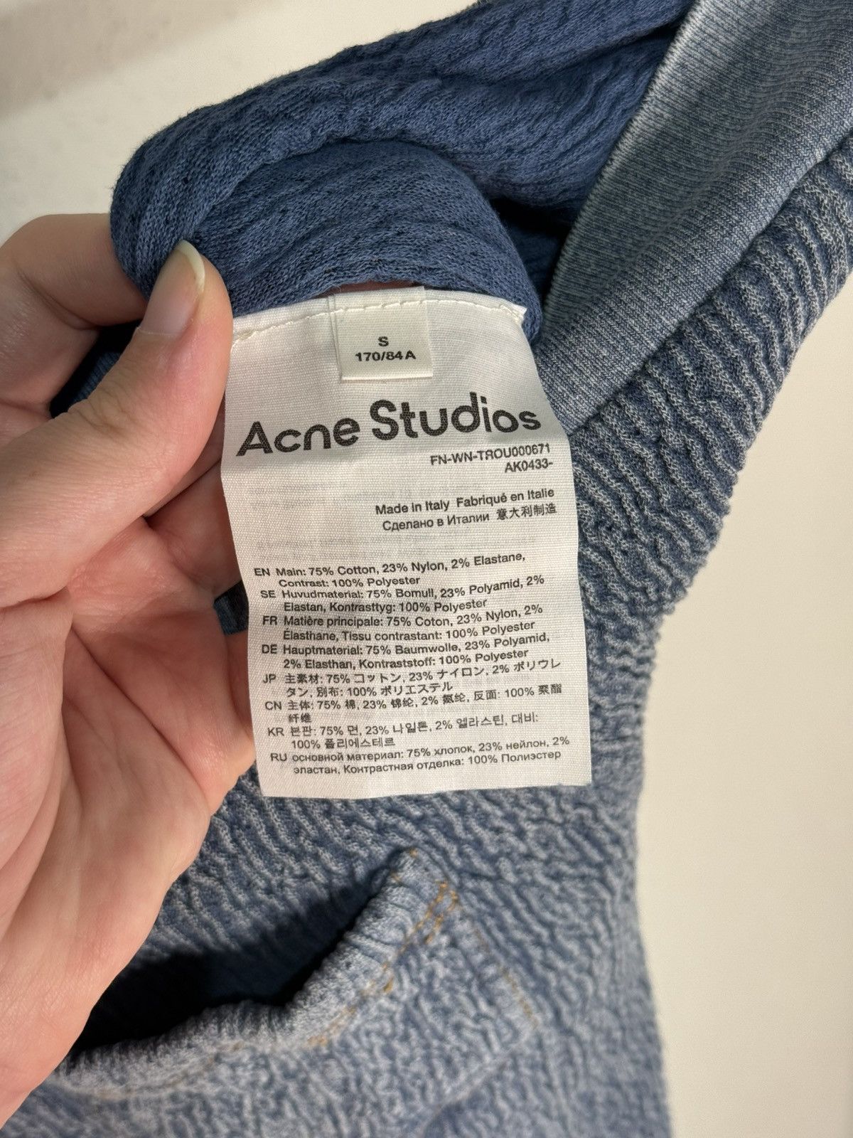 Acne Studios Acne Studios Blue Denim Wash Pants Size 27" / US 4 / IT 40 - 5 Thumbnail
