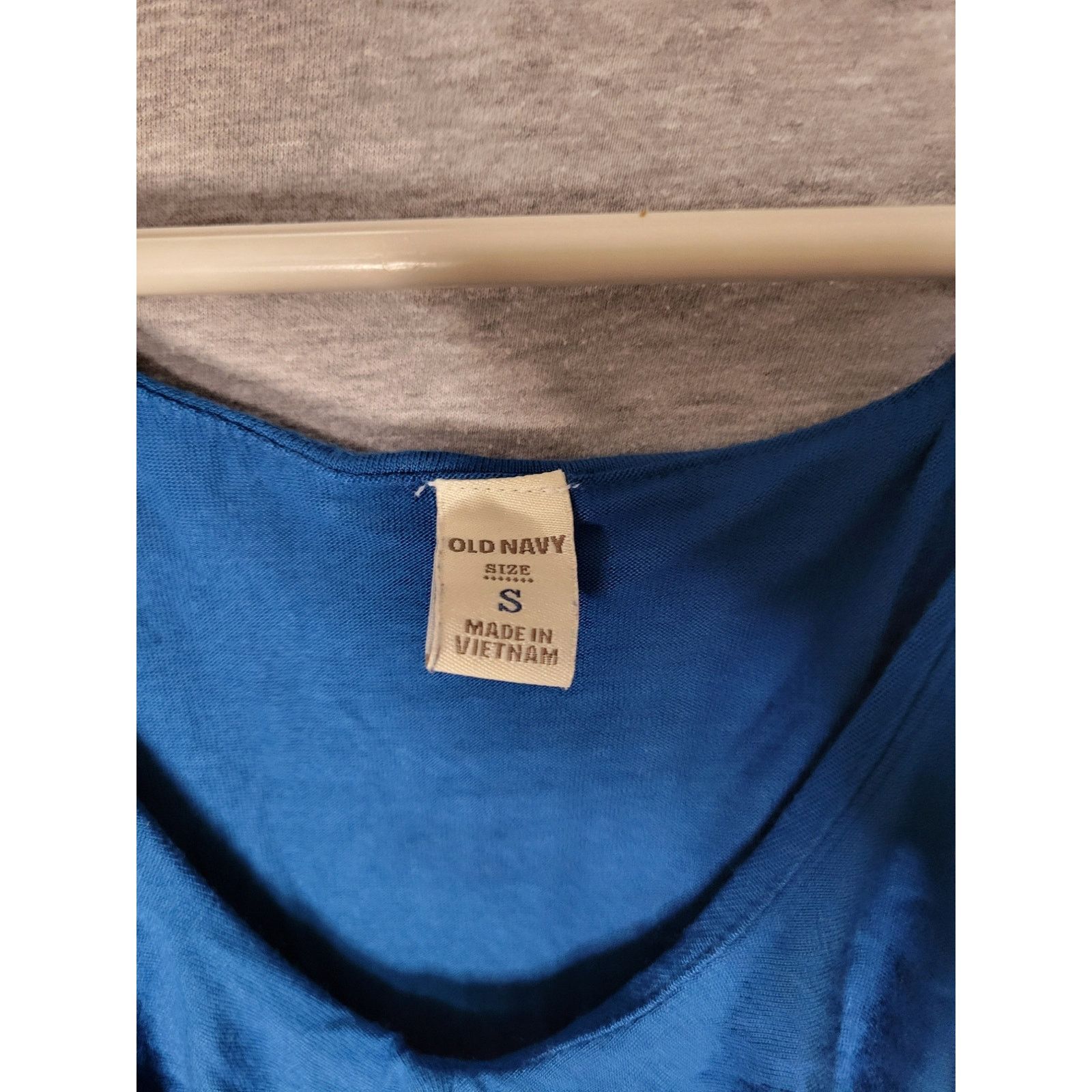 Old Navy Women's Old Navy Blue Ruffle Knee Length Dress S Size S / US 4 / IT 40 - 3 Thumbnail