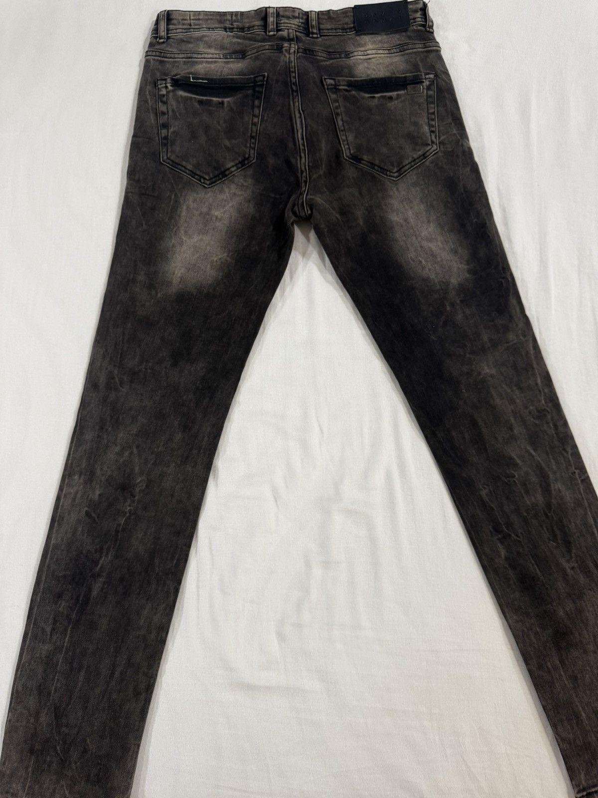 DAVID NAMAN David Naman Washed Black Denim Jeans – Regular Fit – W32 Size US 32 / EU 48 - 4 Thumbnail
