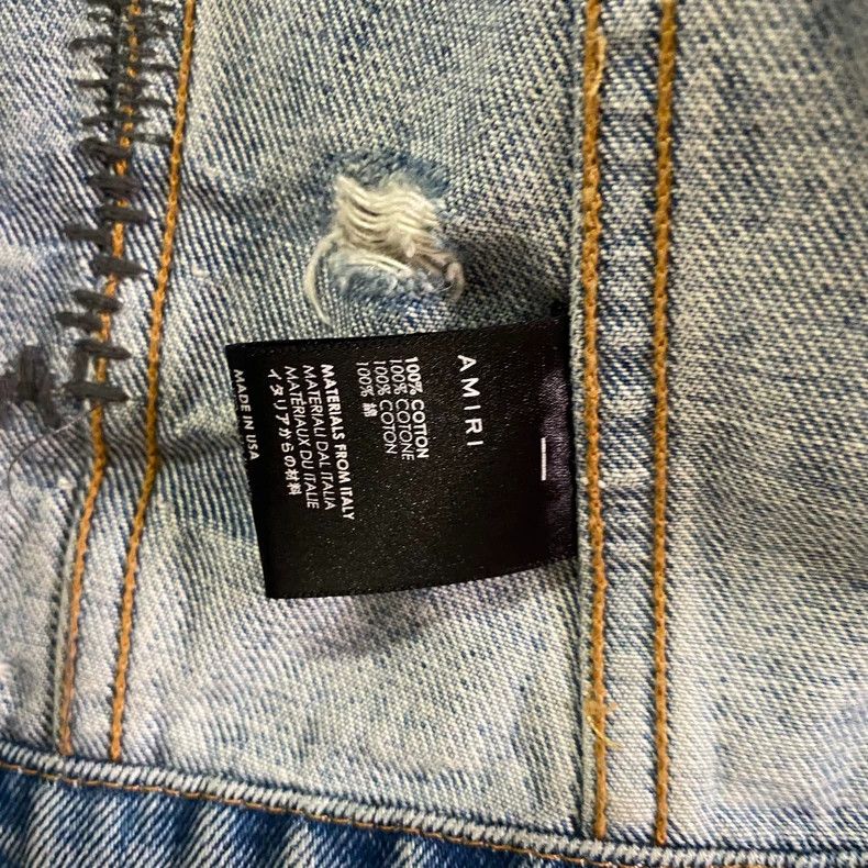 Amiri Amiri Backstab Denim Jacket Size US M / EU 48-50 / 2 - 5 Thumbnail