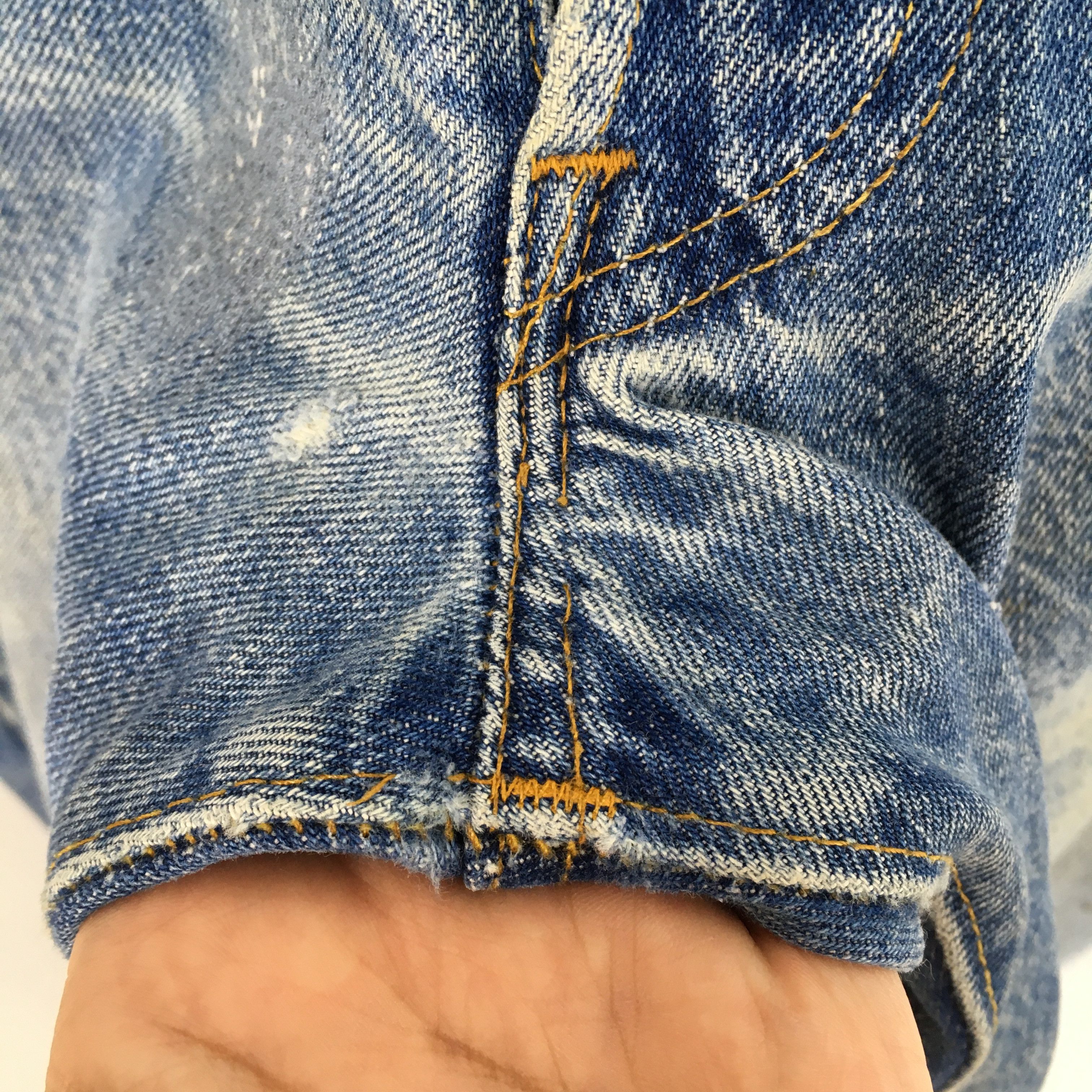 Levi's Size 31x28.5 Vintage 80s Levis 501 Faded Redline Jeans S1854 Size US 31 - 8 Thumbnail