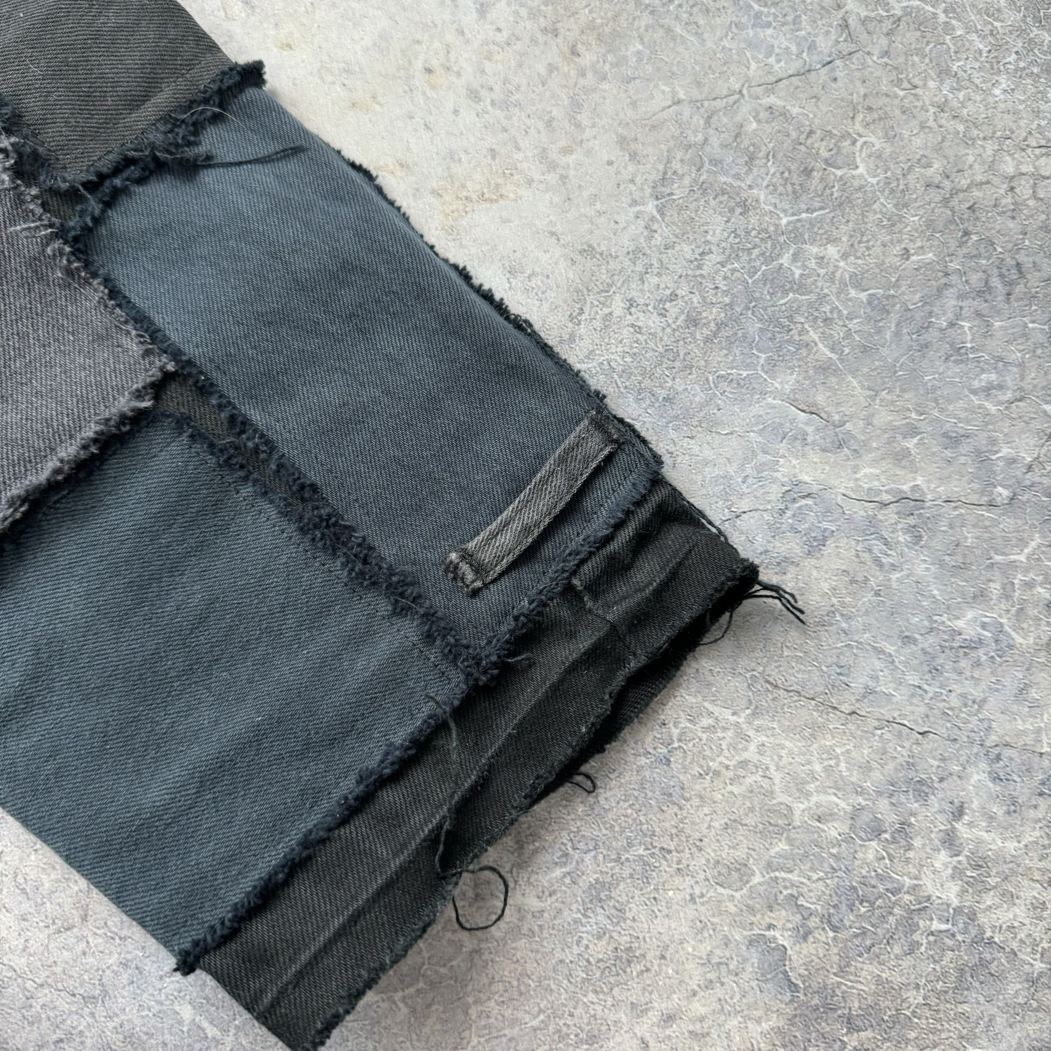 Levi's VINTAGE LEVIS PATCHWORK DISTRESSED BLACK JEANS - SIZE 32x32 Size US 32 / EU 48 - 6 Thumbnail