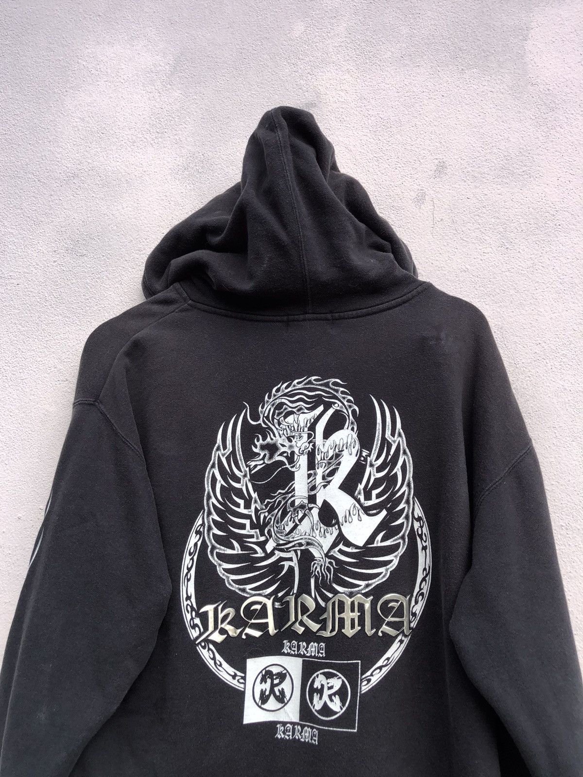 Japanese Brand Karma Flame Hoodie Logo Size US L / EU 52-54 / 3 - 6 Thumbnail