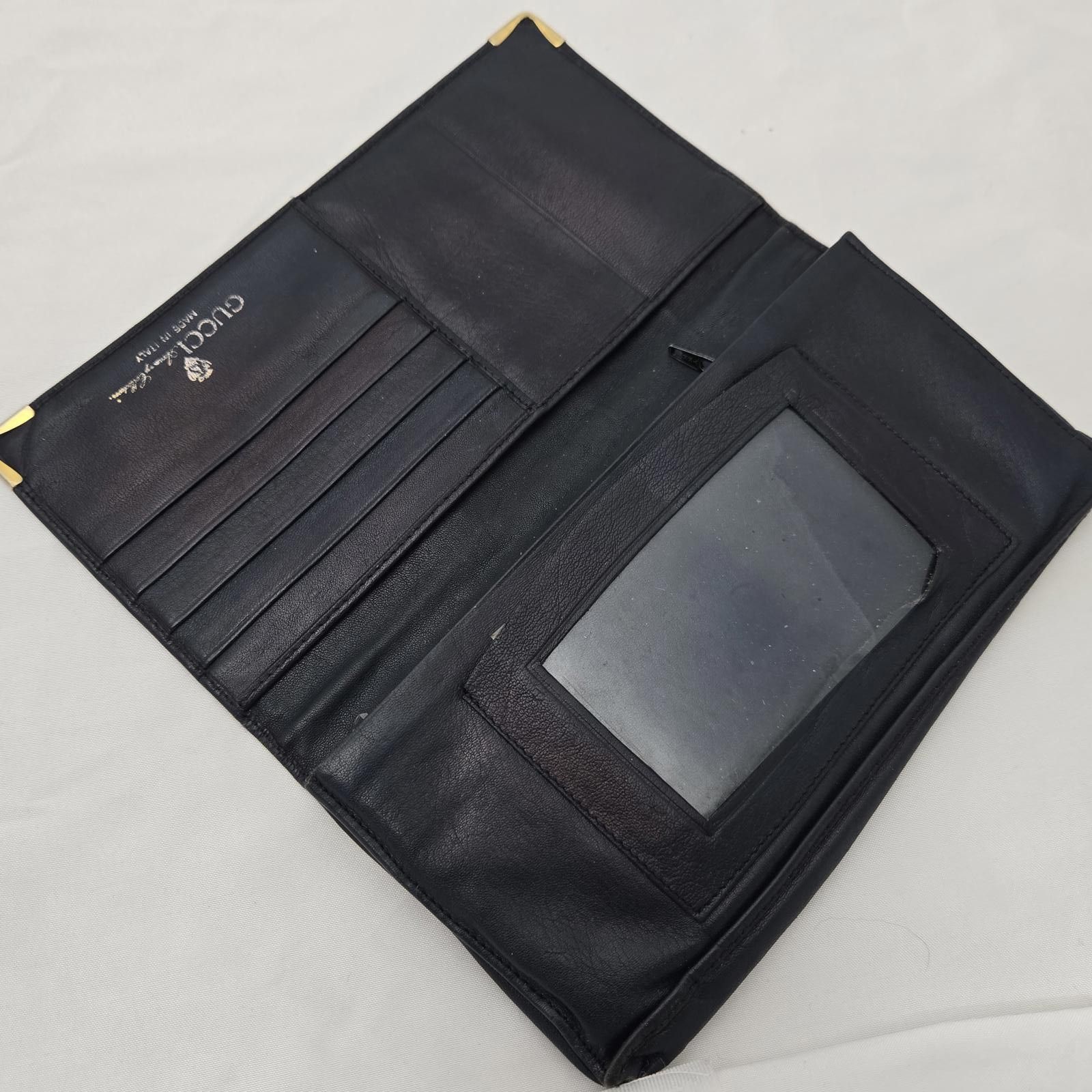 Gucci Vintage Gucci Wallet Long Bifold Blue Leather Size ONE SIZE - 9 Thumbnail