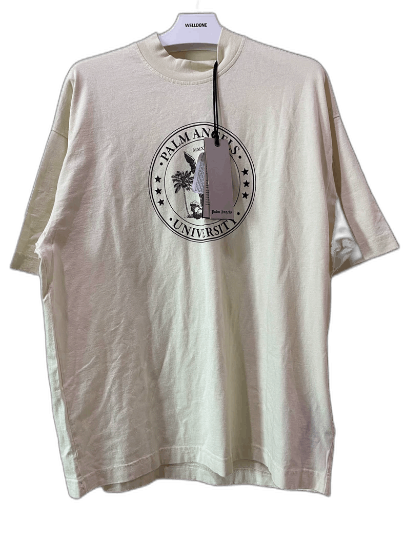 Palm Angels Palm Angels University Short Sleeve T-Shirt-yf Size US S / EU 44-46 / 1 - 1 Thumbnail
