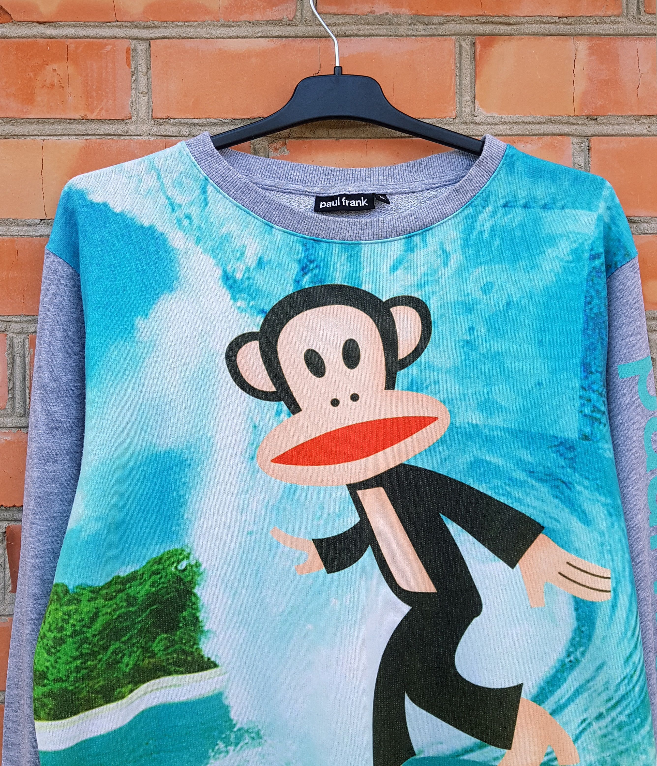 Paul Frank Paul Frank Monkey Surfer Print Sweatshirt Size US XL / EU 56 / 4 - 2 Thumbnail