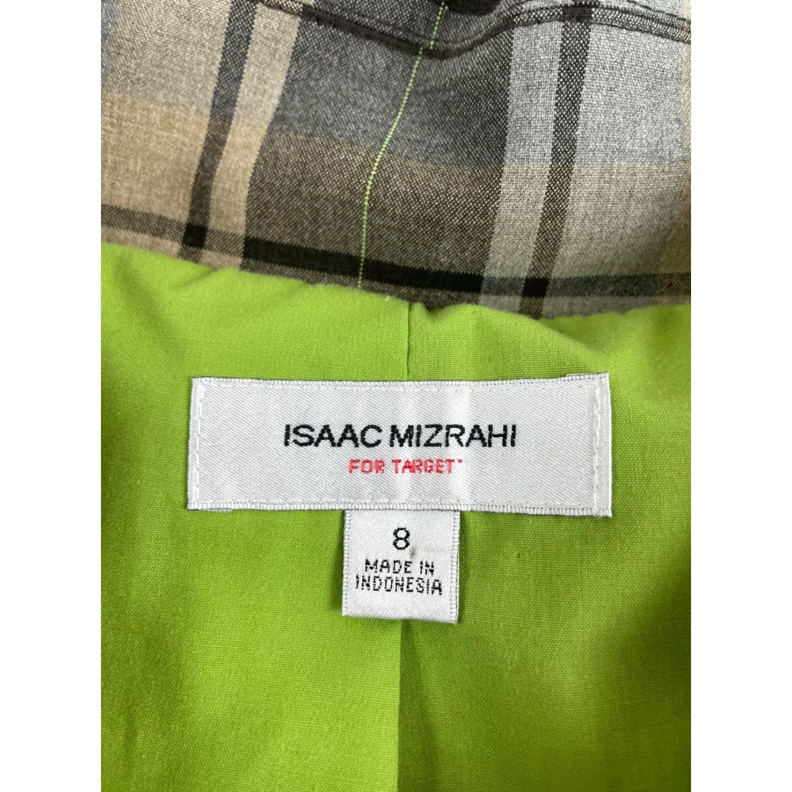 Isaac Mizrahi Isaac Mizrahi Jacket Womens Size 8 Plaid Brown Green Shoulder Pads Coat Casual Fall Winter Long Sleeve Button Front Size M / US 6-8 / IT 42-44 - 7 Thumbnail