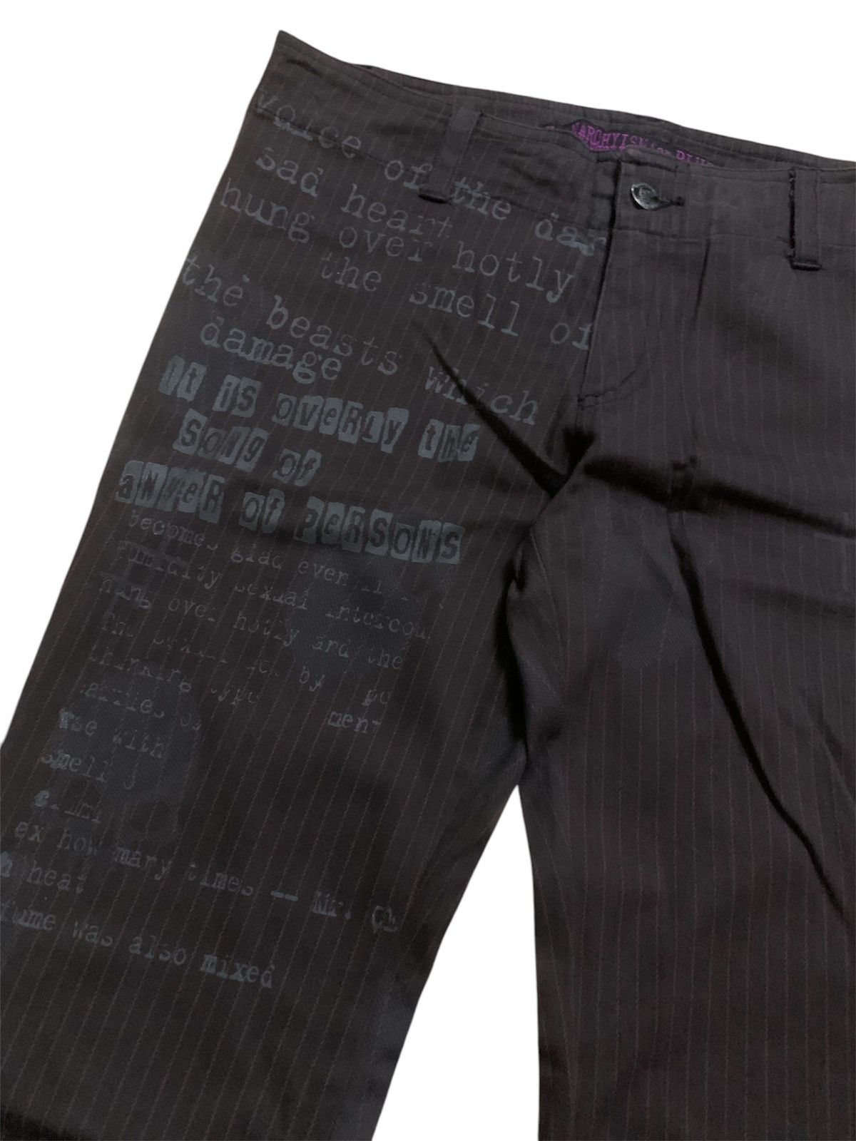 Sex Pot ReVeNGe H.Naoto Anarchy Punk Gothic Seditionaries Stripe Pant Size 29" - 7 Thumbnail