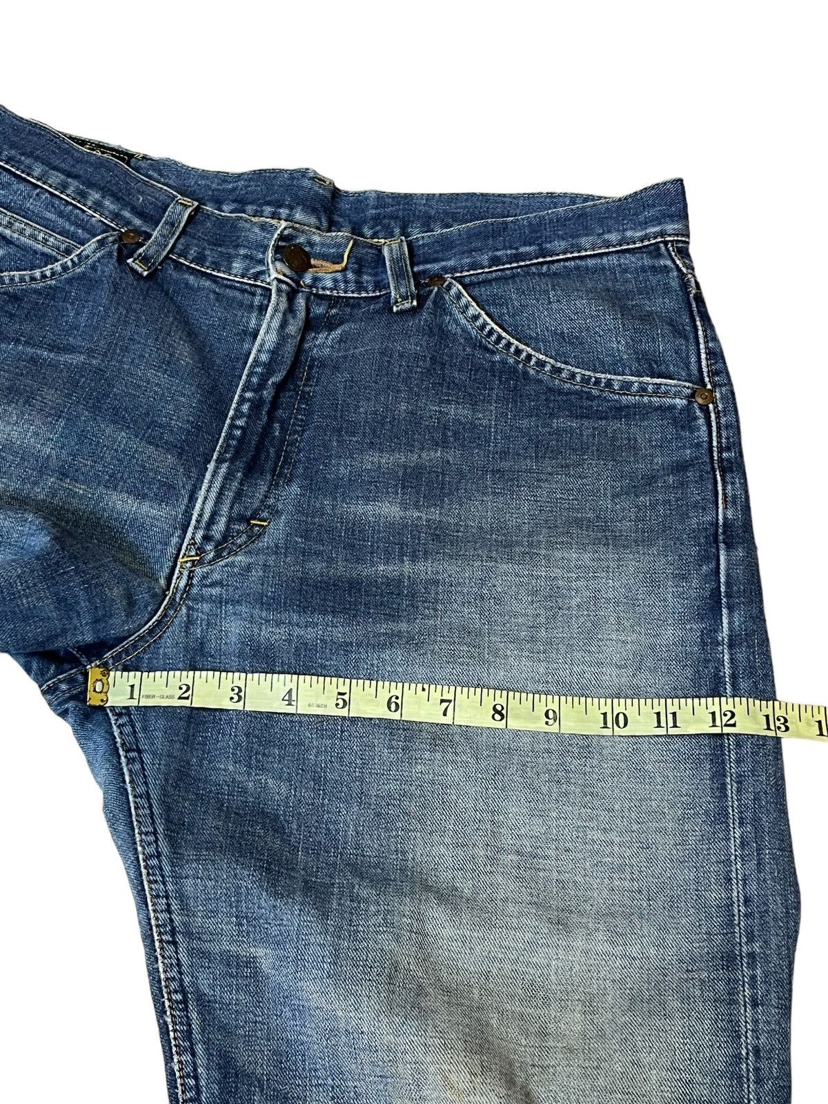 Lee VINTAGE LEE RIDERS REPRO 50s RIPPED HALF SELVEDGE DENIM Size US 35 - 17 Thumbnail