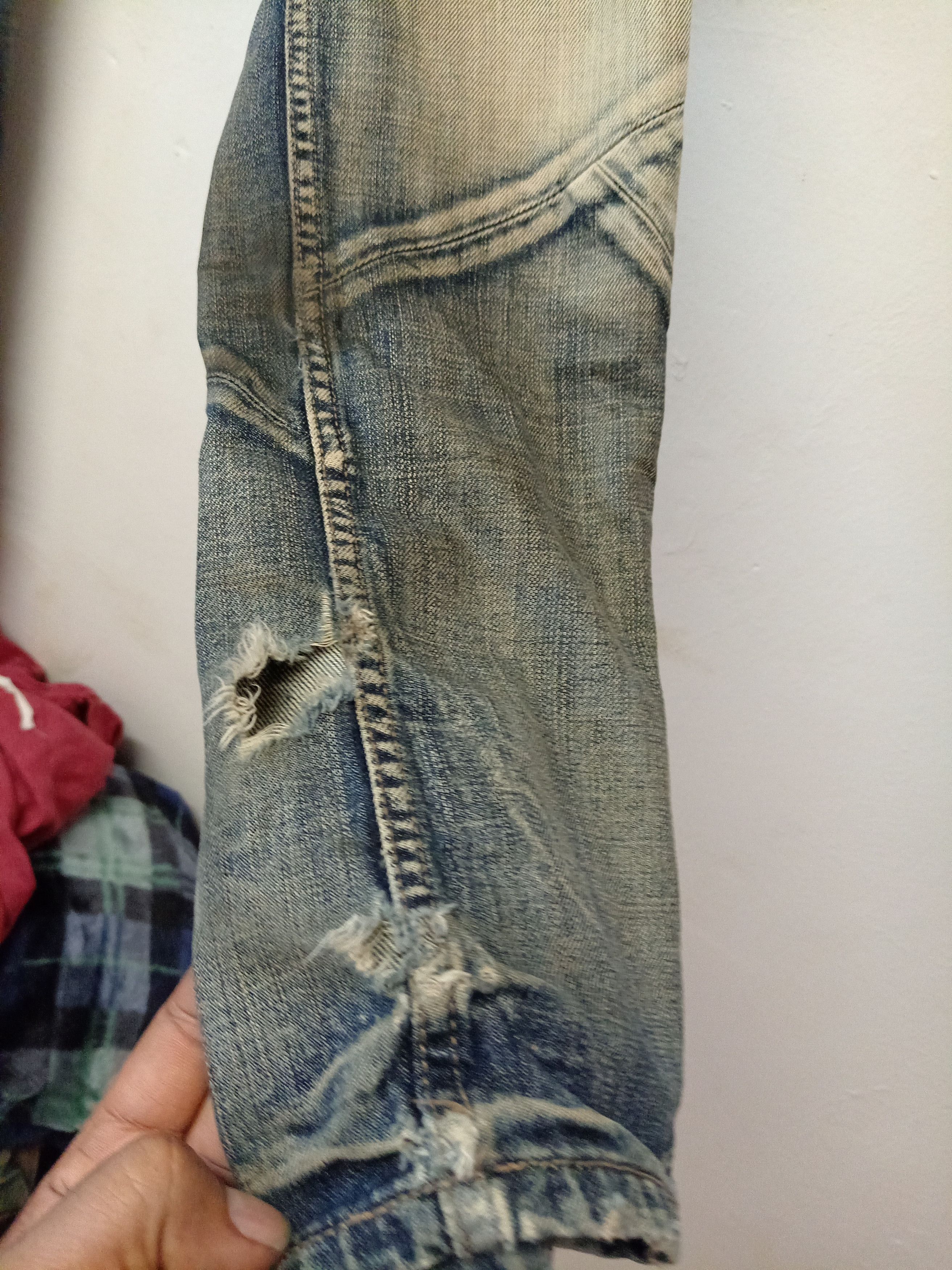 Japanese Brand EDGE RUPERT Distressed denim jeans Size US 30 / EU 46 - 7 Thumbnail