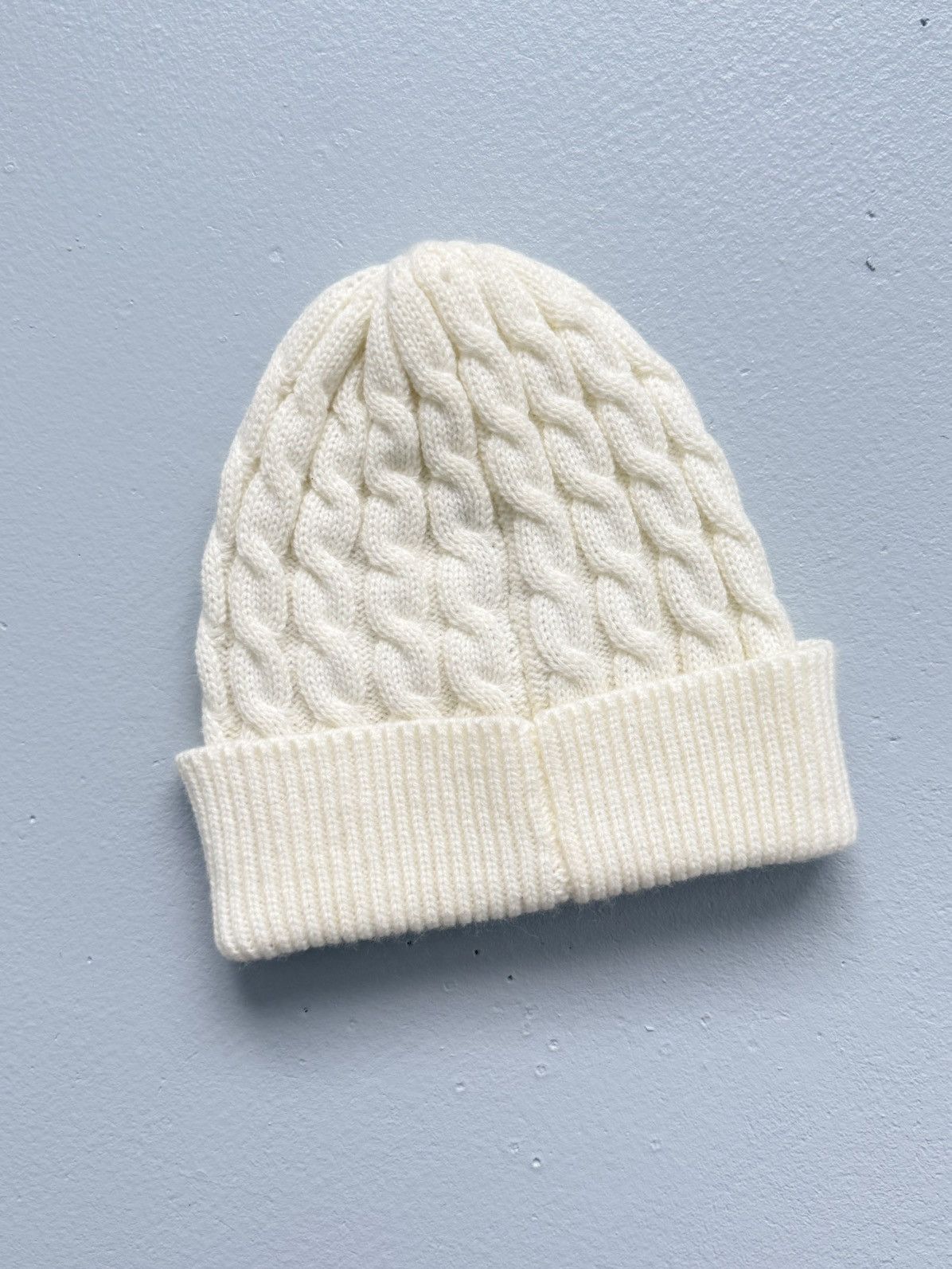 Moncler Moncler Beanie Knit Ivory Hats Ledies Size ONE SIZE - 7 Thumbnail