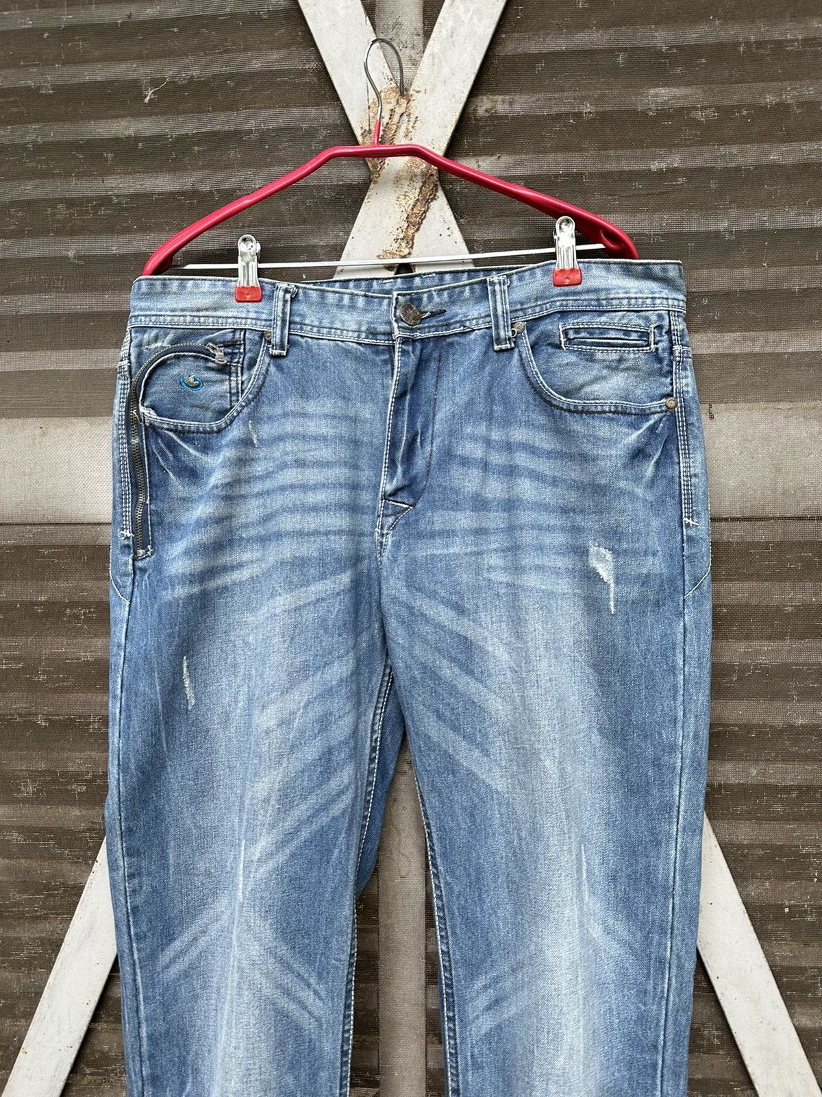Adidas × Diesel **rare**DIESEL X ADIDAS 3 Striped Lined Denim Size US 36 / EU 52 - 6 Thumbnail