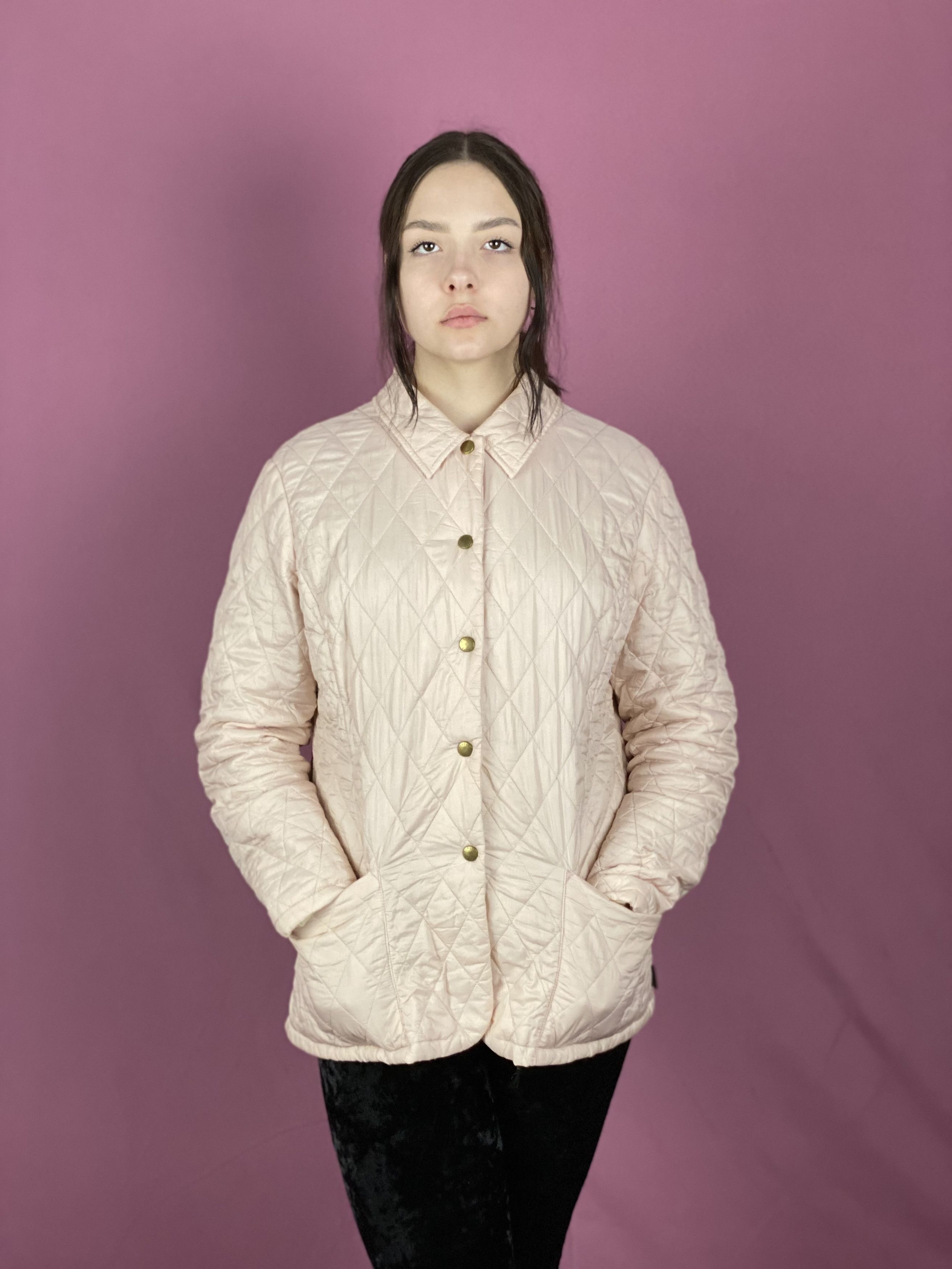 Barbour × Vintage Barbour Vintage Women's Quilted Jacket - L Size L / US 10 / IT 46 - 1 Thumbnail