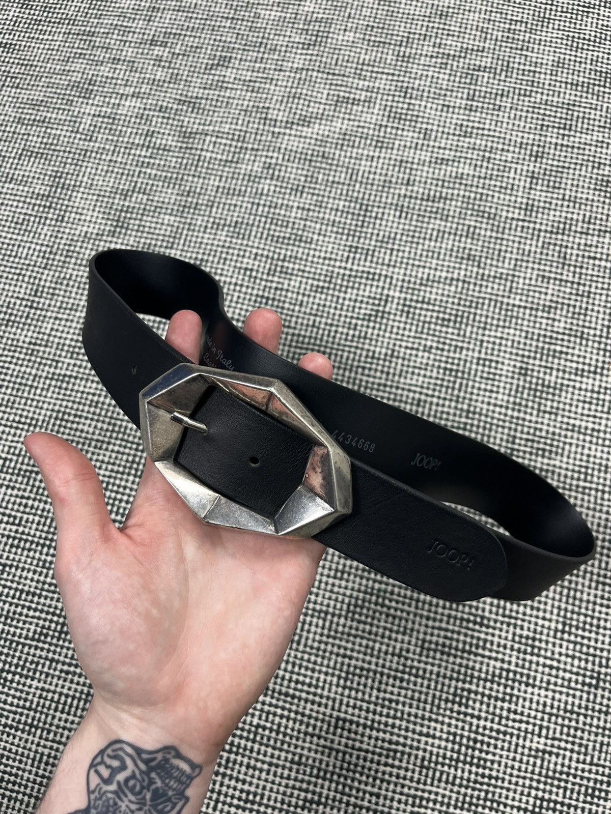 Other Avant garde oversized buckle handmade belt Italian Size ONE SIZE - 1 Thumbnail