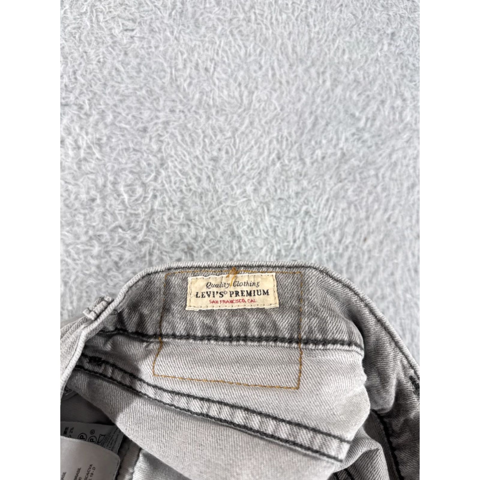 Levi's Levis Jeans Adult 32 Gray Denim 511 Cotton Blend Premium Big E 29x31 Size US 32 / EU 48 - 6 Thumbnail
