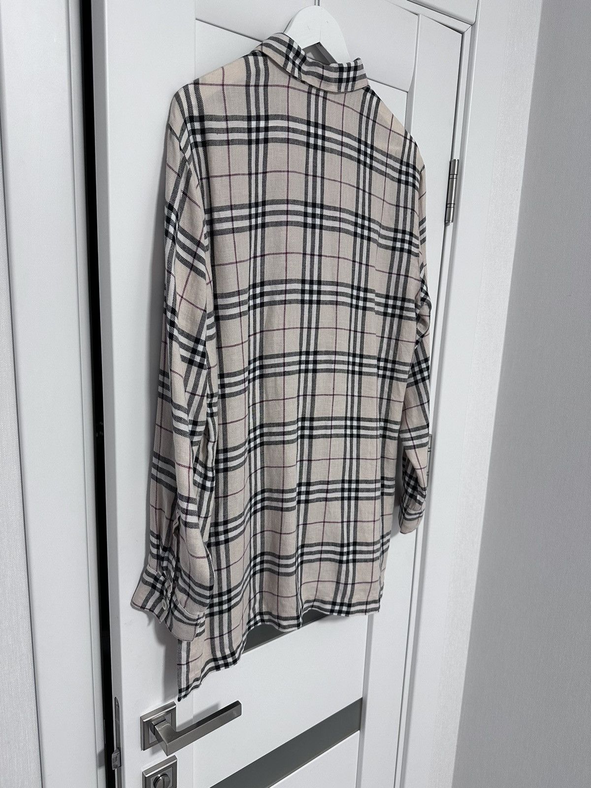Burberry × Designer × Vintage VTG Burberry Shirt Women’s Linen Check Nova Size US8 GB 12 Size M / US 6-8 / IT 42-44 - 5 Thumbnail