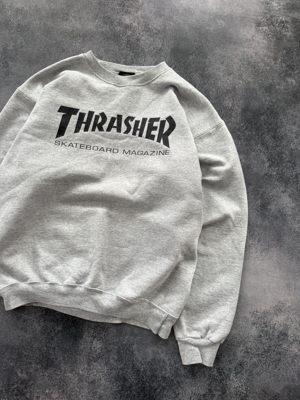 Thrasher Vintage Thrasher Skateboarding Logo Gray Sweatshirt Size US S / EU 44-46 / 1 - 3 Thumbnail