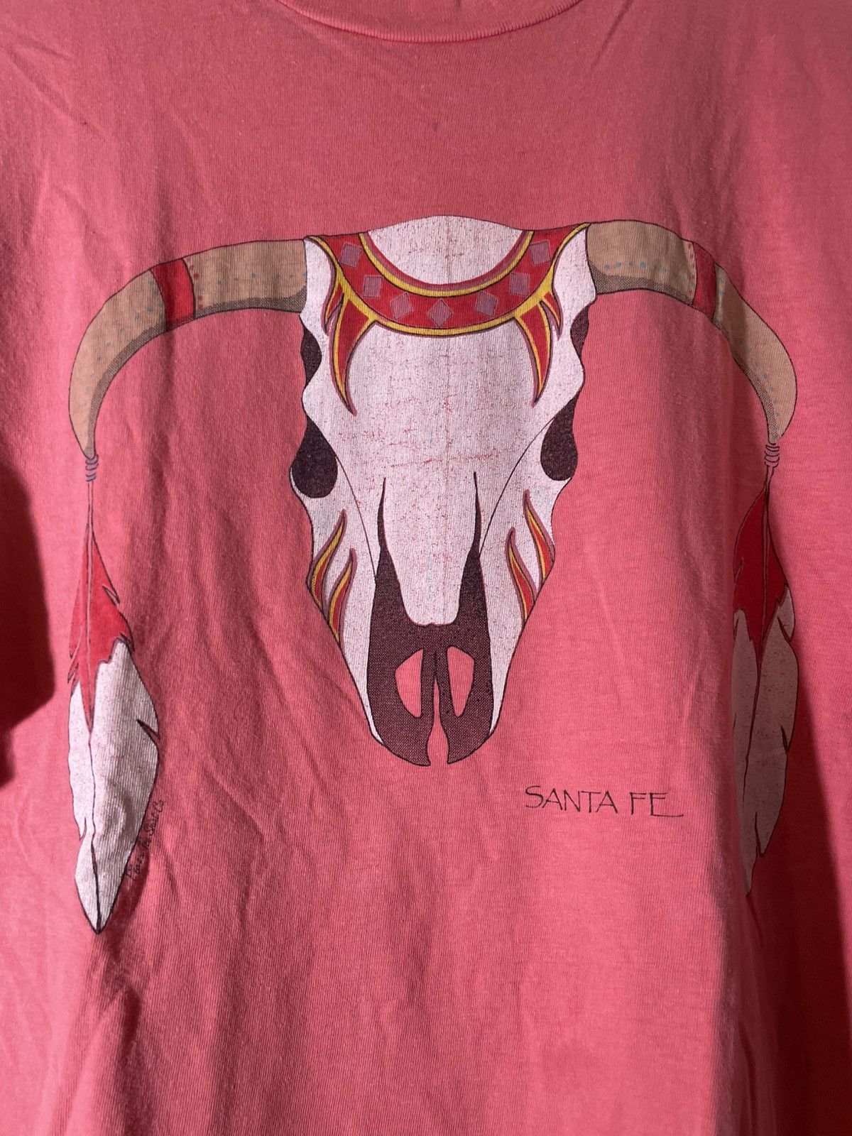 Vintage 90’s 2000’s Y2K VTG Vintage Santa Fe Animal Skull Tee Shirt Size US XL / EU 56 / 4 - 4 Thumbnail
