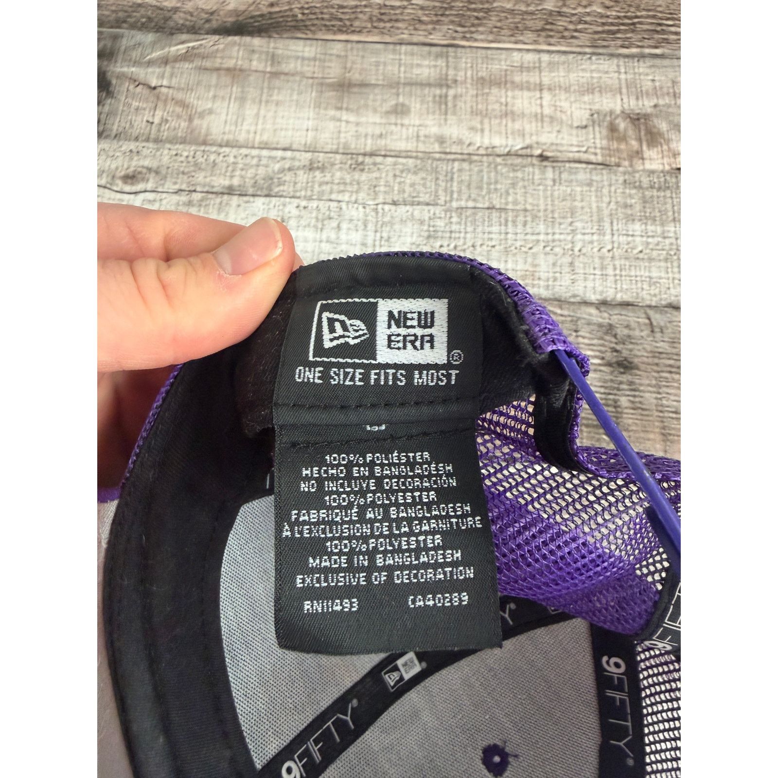 New Era Minnesota Vikings Purple New Era 9Fifty Snapback Hat Size ONE SIZE - 7 Thumbnail