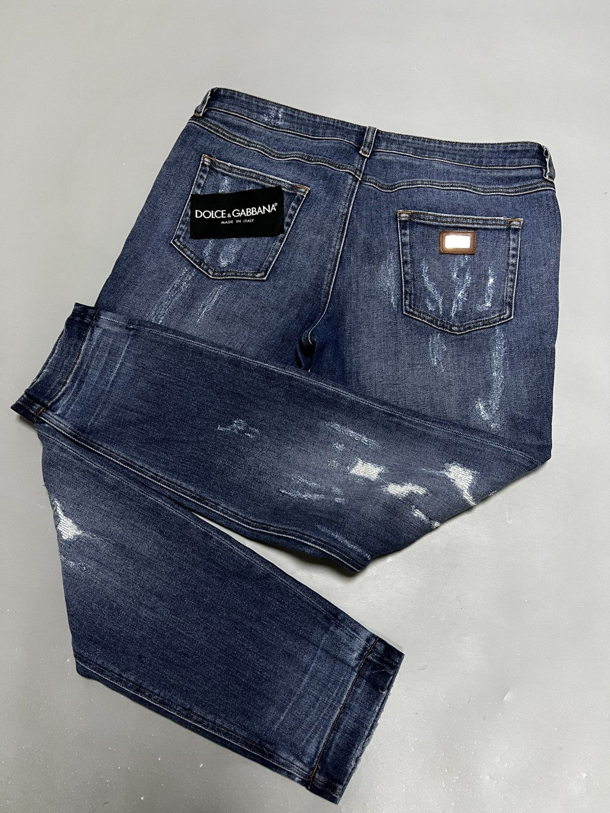 Dolce & Gabbana Dolce & Gabbana Slim Jeans Pretty Distressed Woman’s Size 48 Size 34" / US 12 / IT 48 - 1 Thumbnail