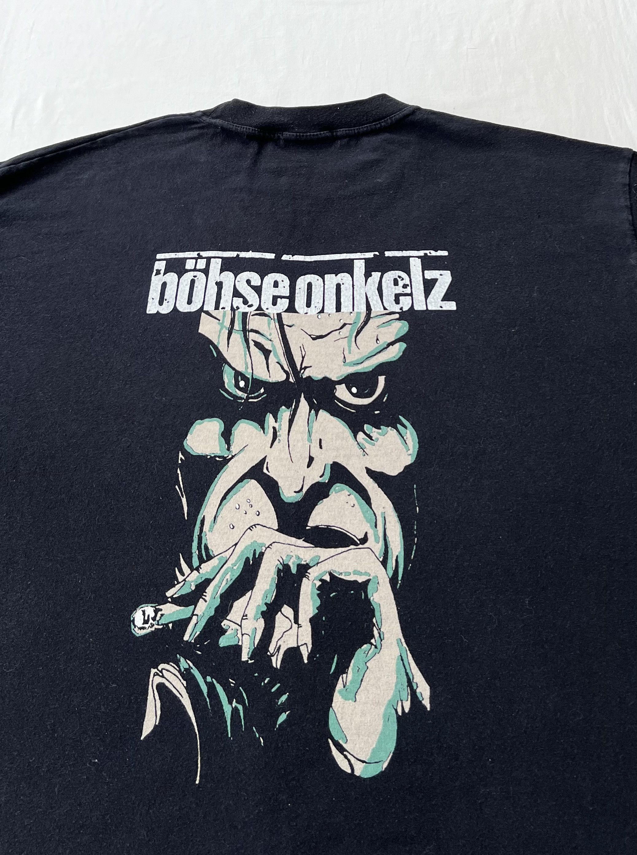 Band Tees Vintage 90s Bohse Onkelz Black T-shirt Size US XL / EU 56 / 4 - 11 Thumbnail