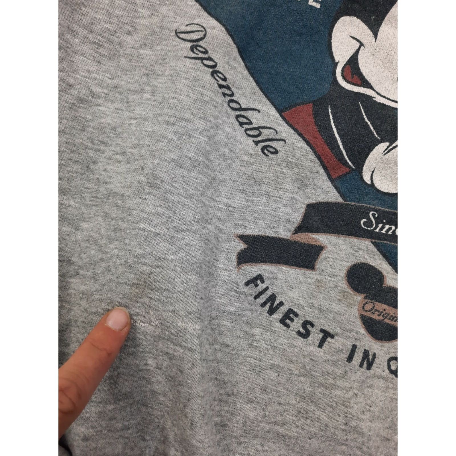 Vintage VINTAGE Unlimited Disney Mickey And Minnie Crewneck Sweatshirt XL USA Distressed Shirt Adults L/XL Gray 1990s Accessories Mens Size L / US 10 / IT 46 - 5 Thumbnail