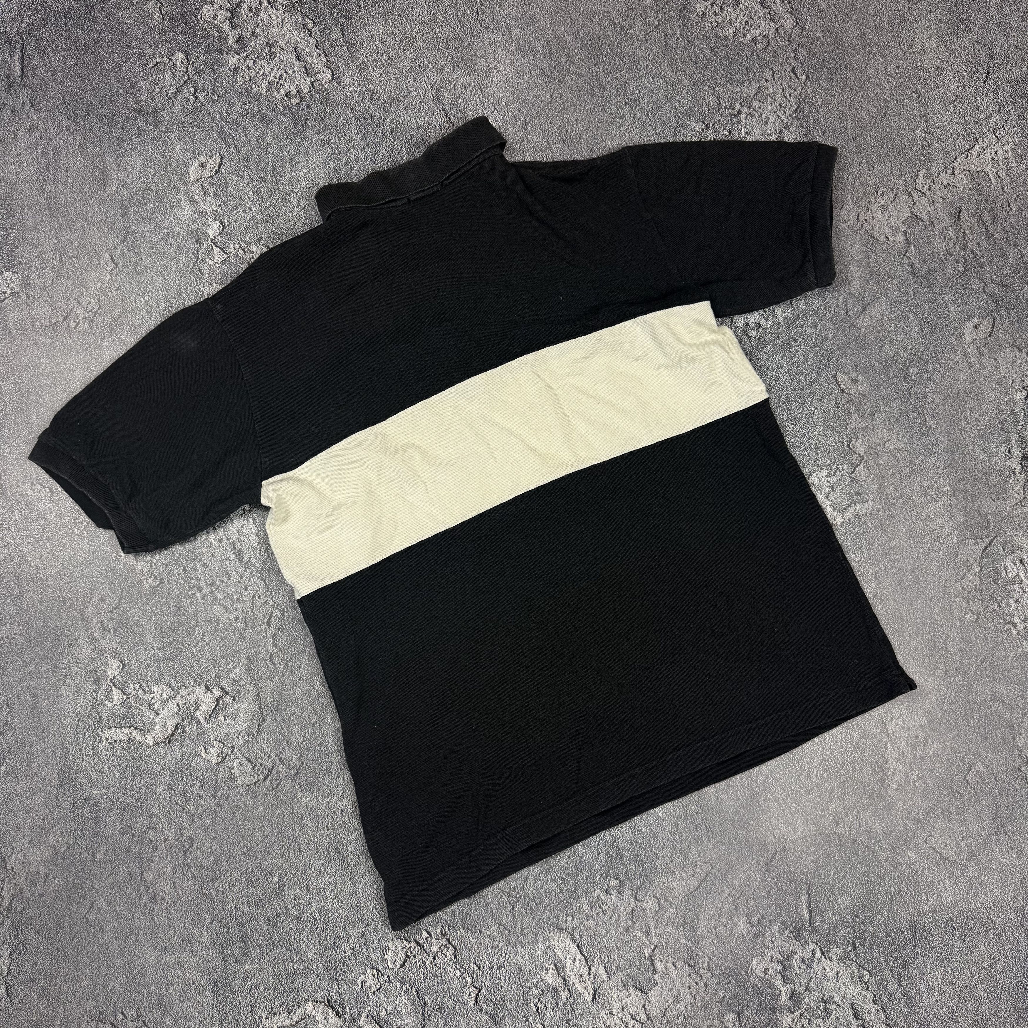 Valentino Vintage Valentino Sea Son Polo Shirt Tee White Balck Size US L / EU 52-54 / 3 - 4 Thumbnail